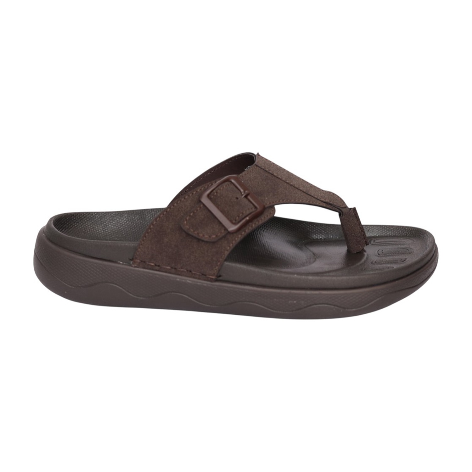 Men Brown Sol Relaxed Toe-Post Sandals