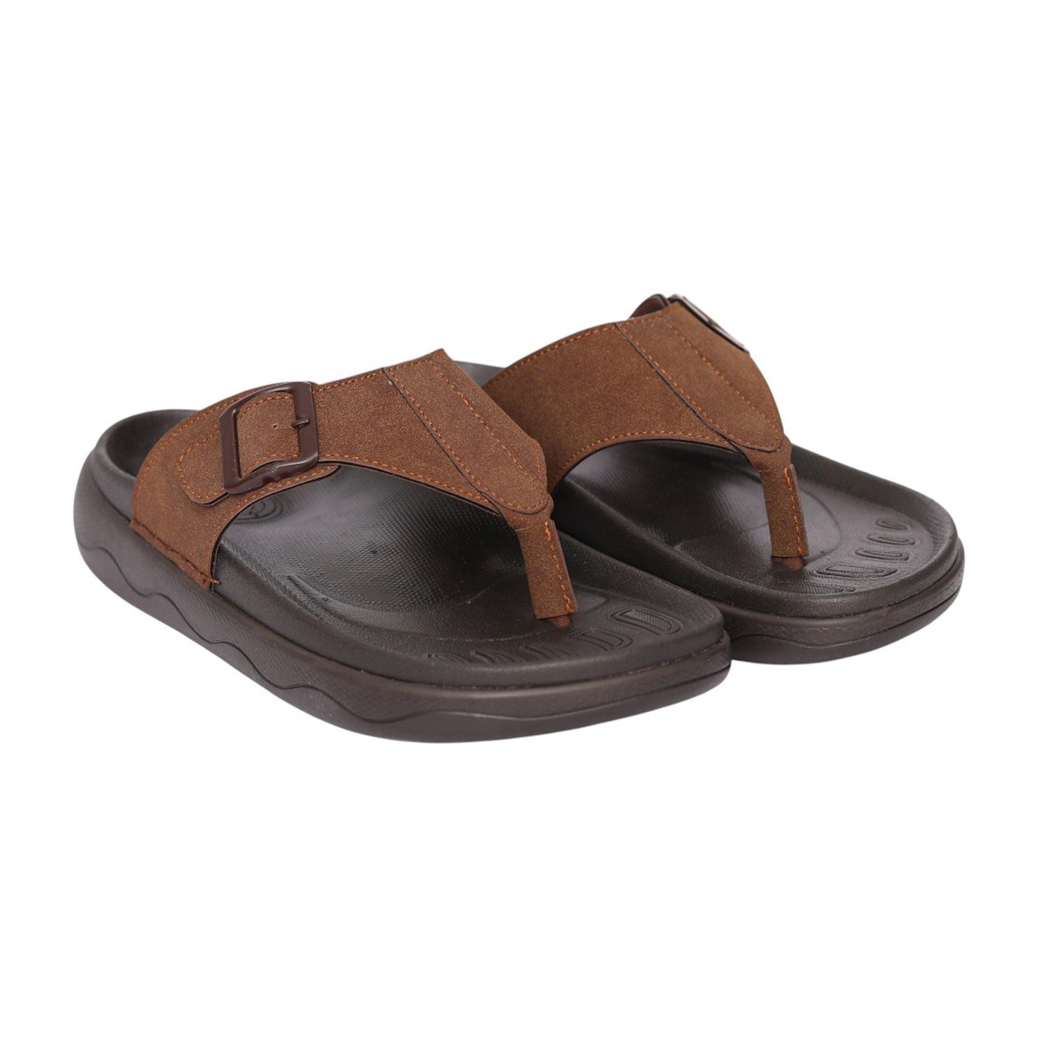 Men Tan Sol Relaxed Toe-Post Sandals