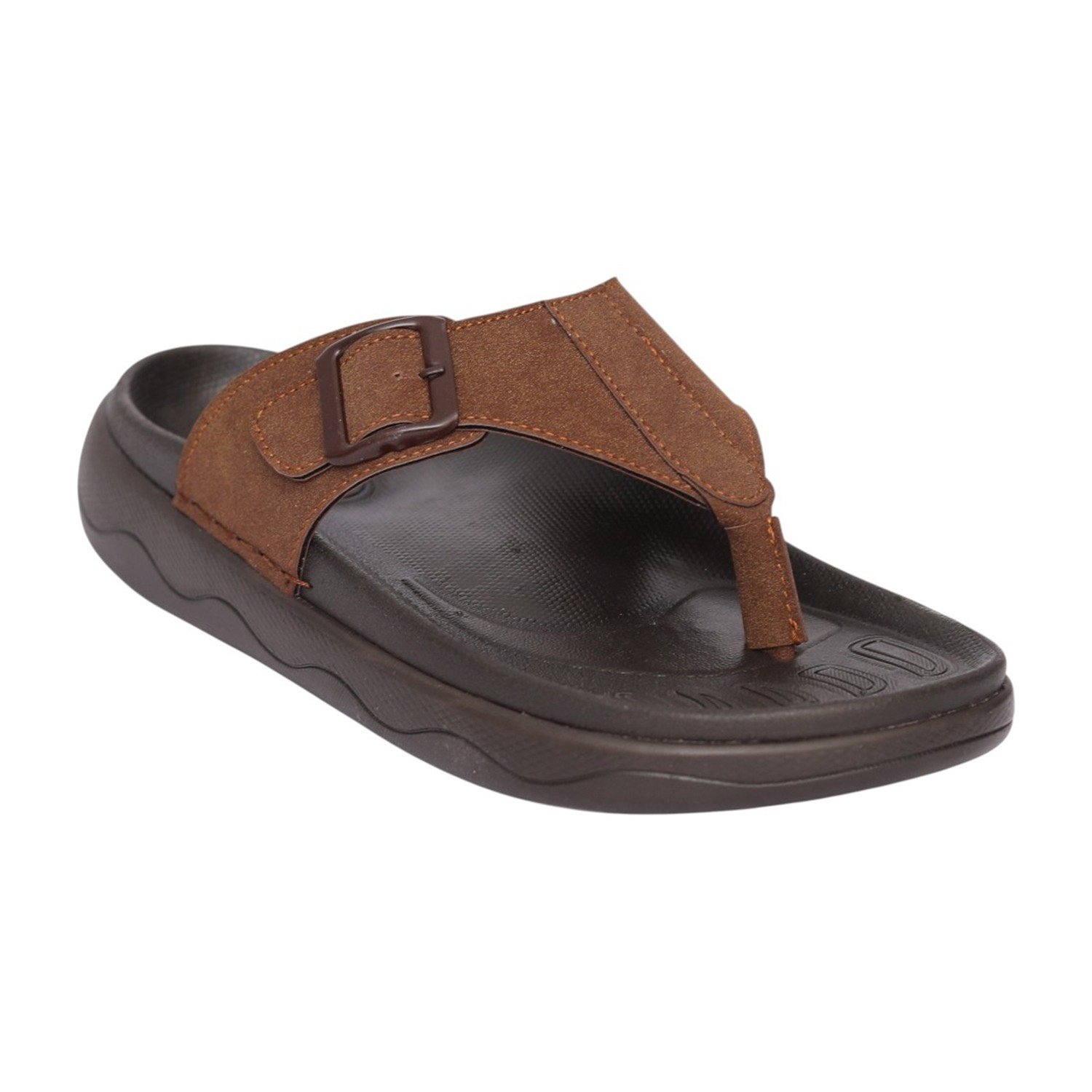 Men Tan Sol Relaxed Toe-Post Sandals