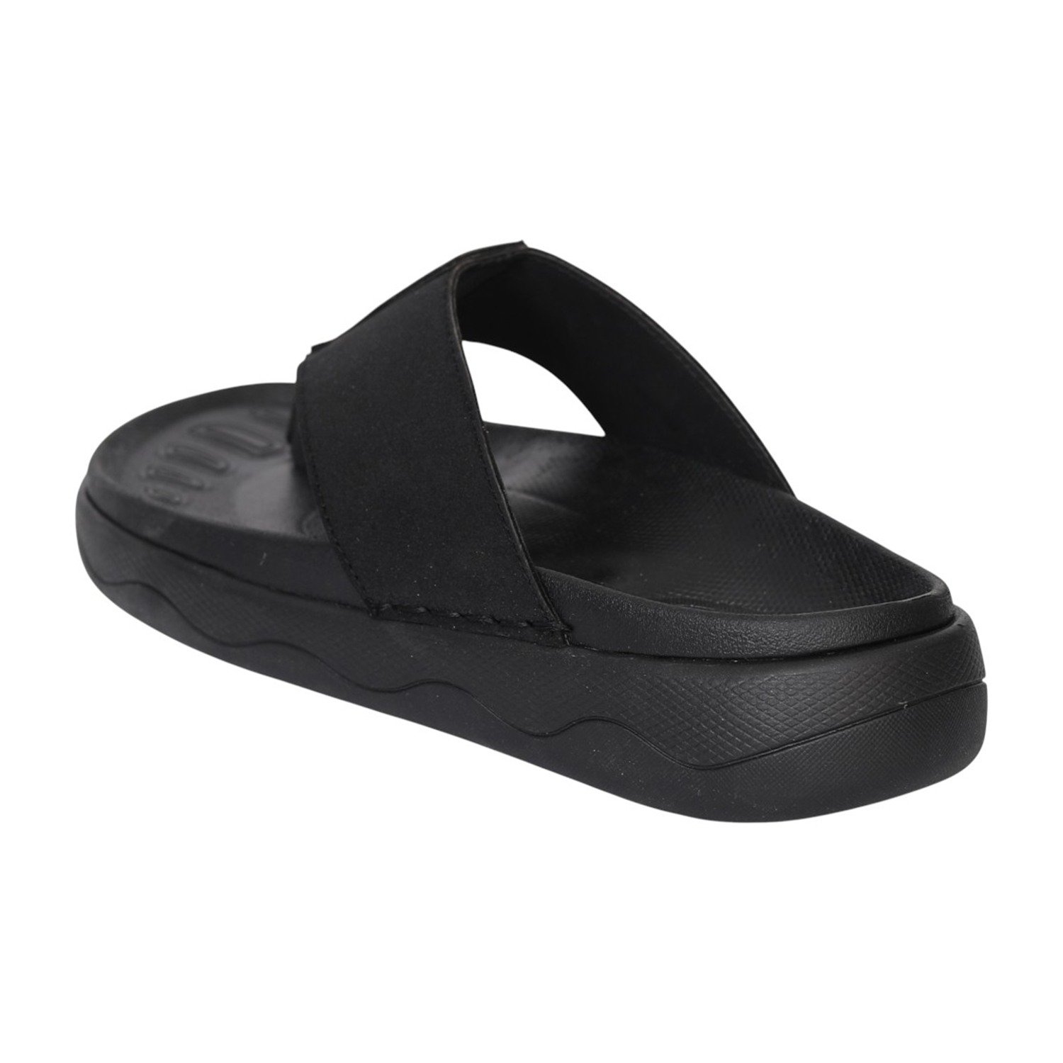 Men's Black Comfort Thong Flip-Flops