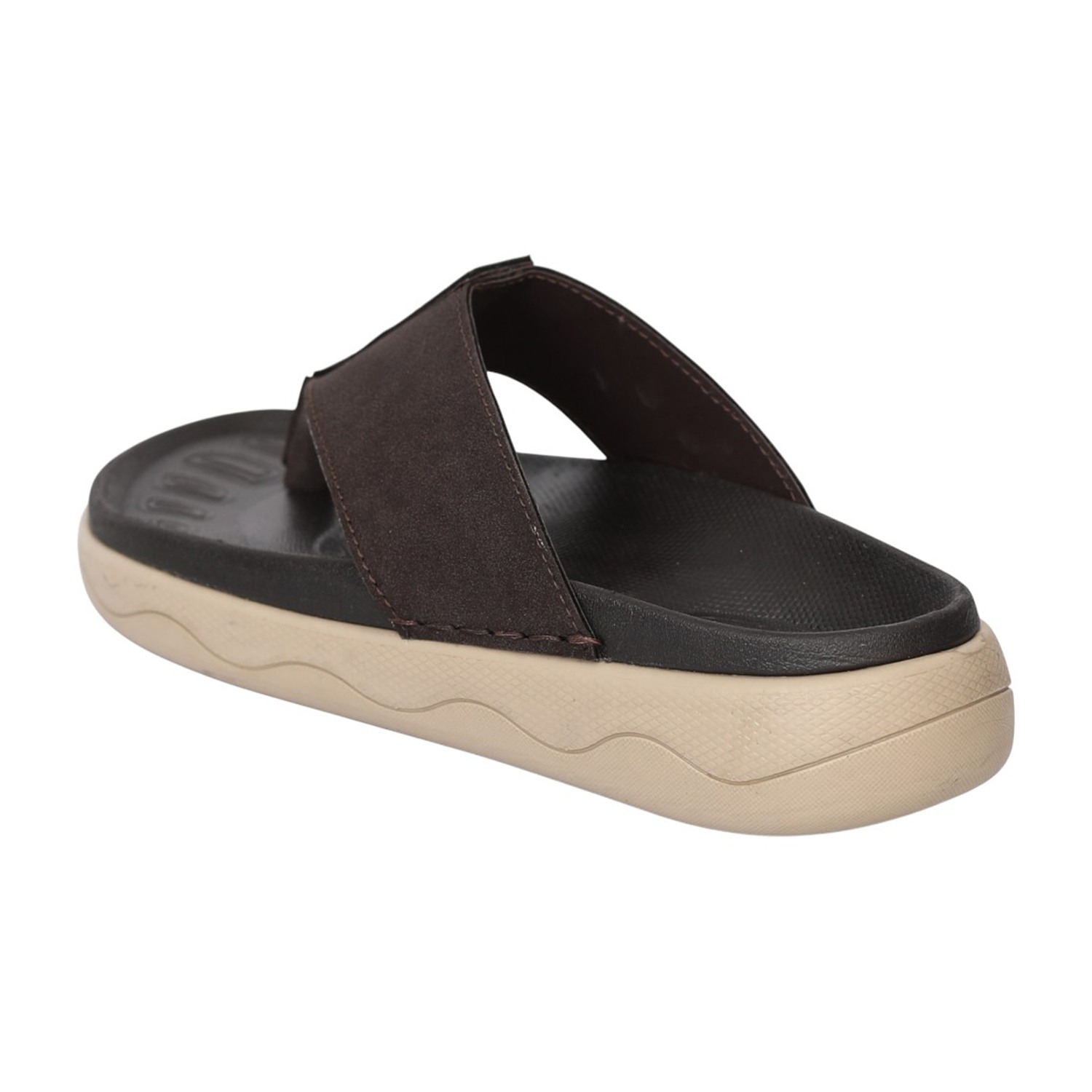 Men's Brown Comfort Thong Flip-Flops