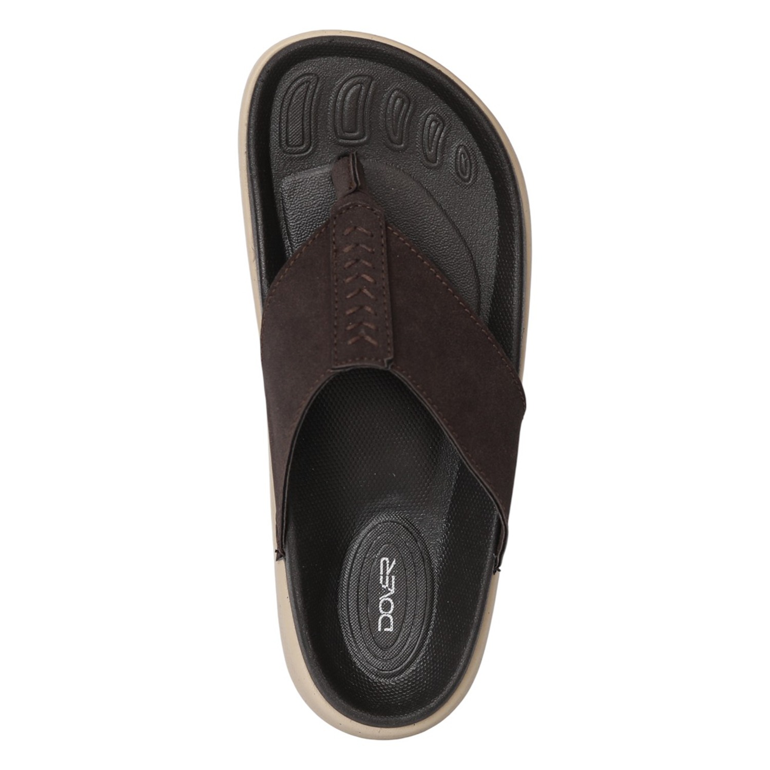 Men's Brown Comfort Thong Flip-Flops