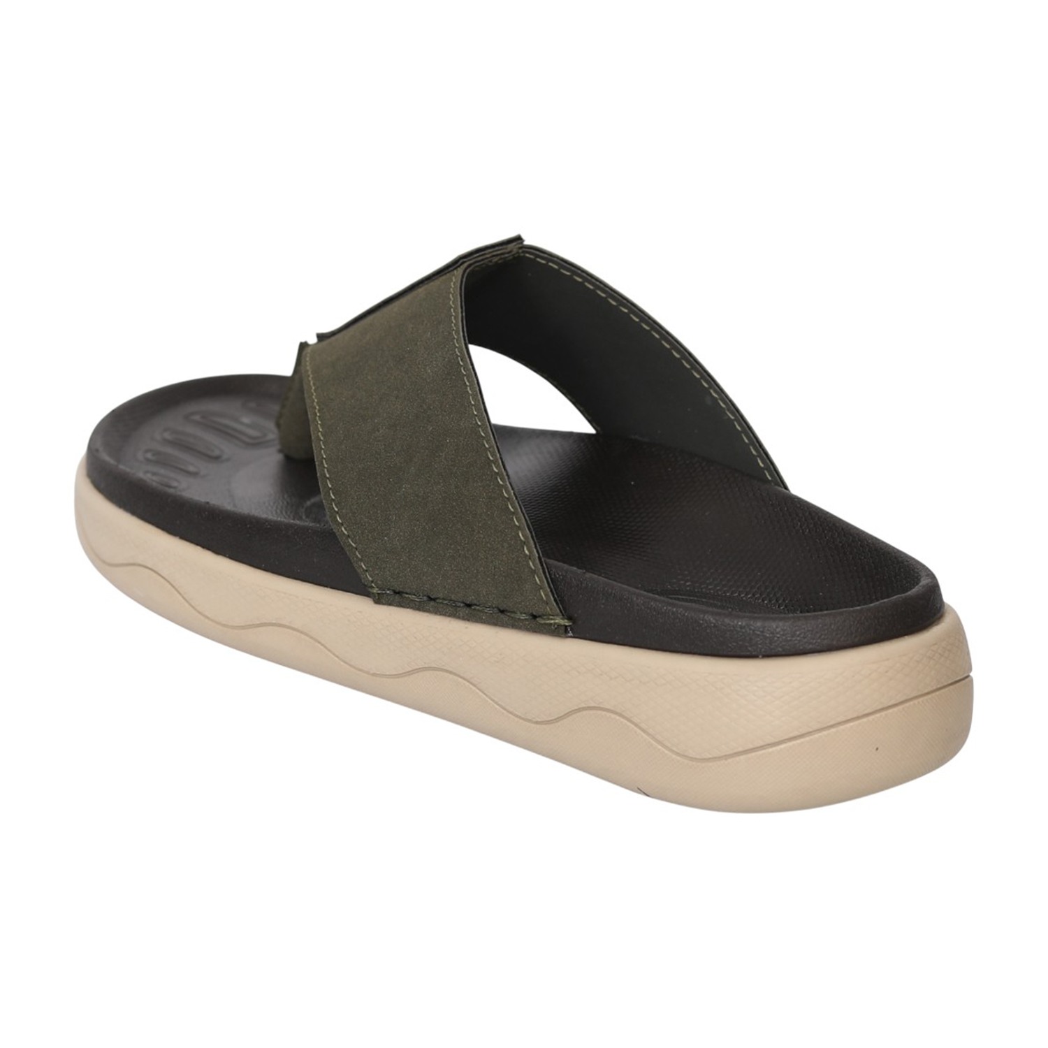 Men's Olive Comfort Thong Flip-Flops
