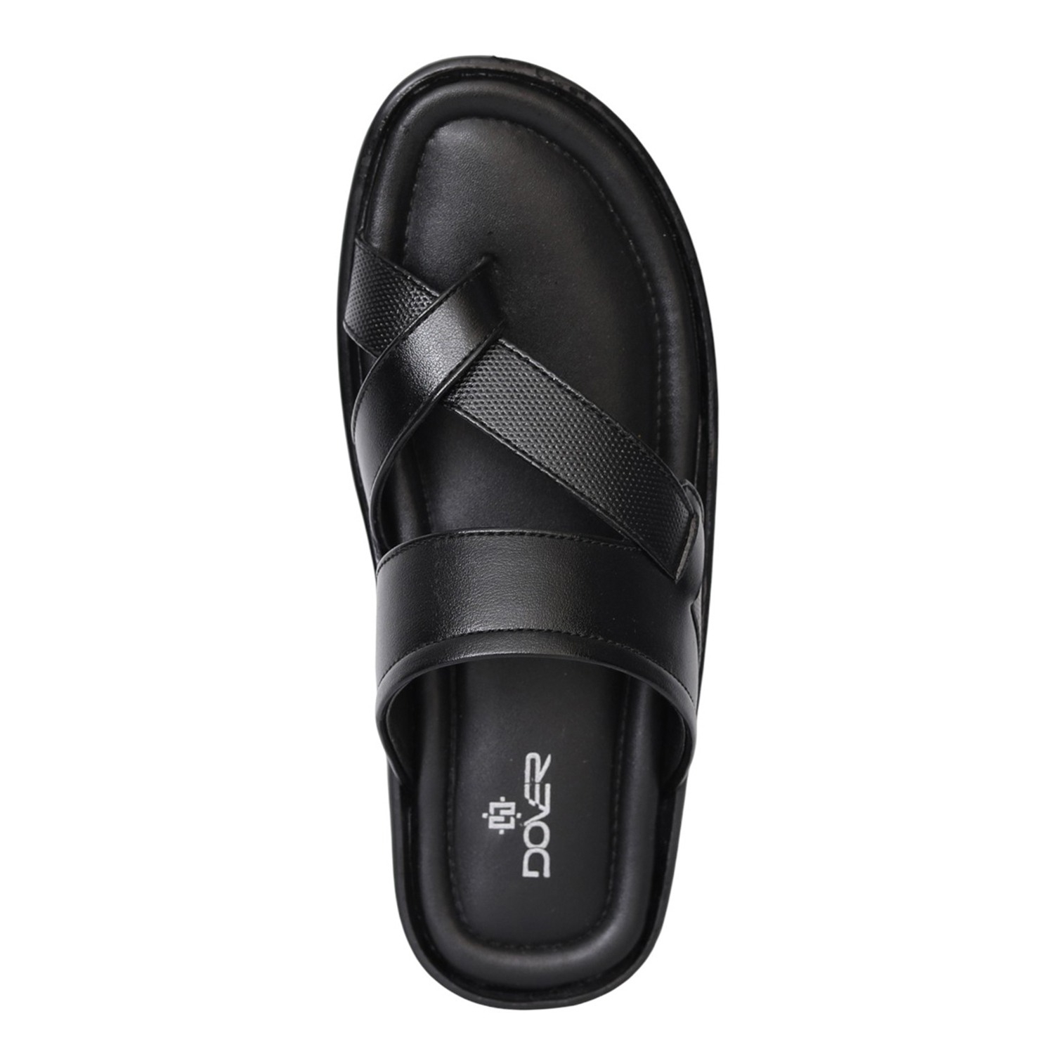 Men Black Crossforge Strap Sandals