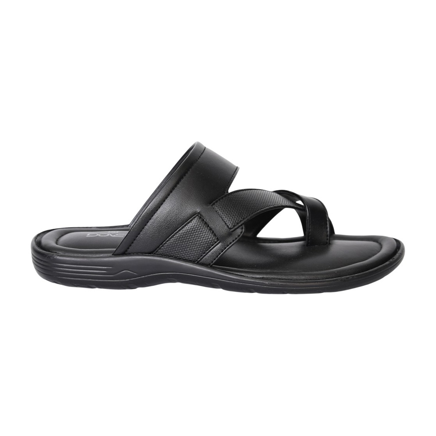 Men Black Crossforge Strap Sandals
