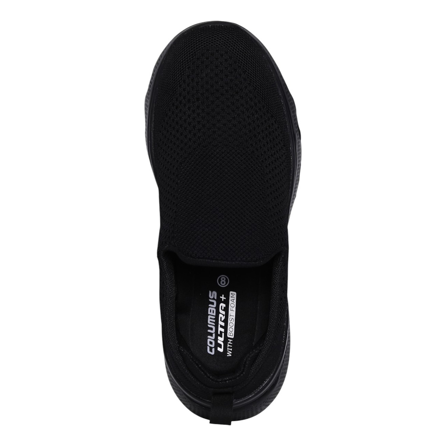 Alfawalk Black Men’s Lightweight Slip-On Walking Shoes