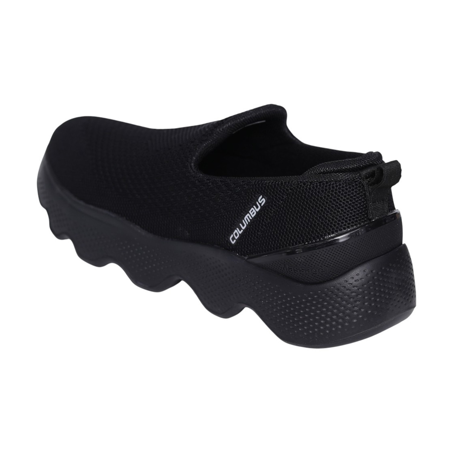 Alfawalk Black Men’s Lightweight Slip-On Walking Shoes