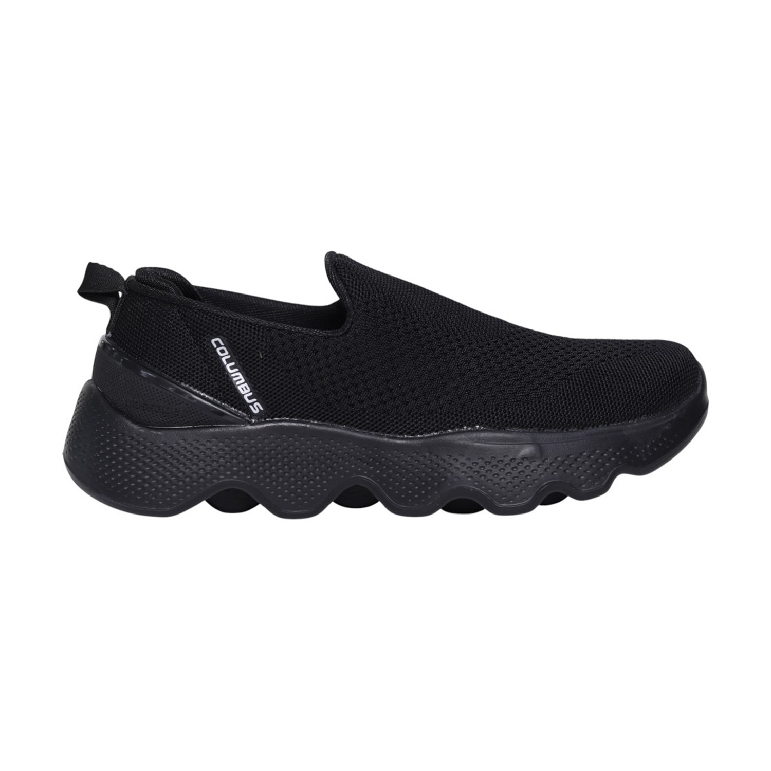 Alfawalk Black Men’s Lightweight Slip-On Walking Shoes