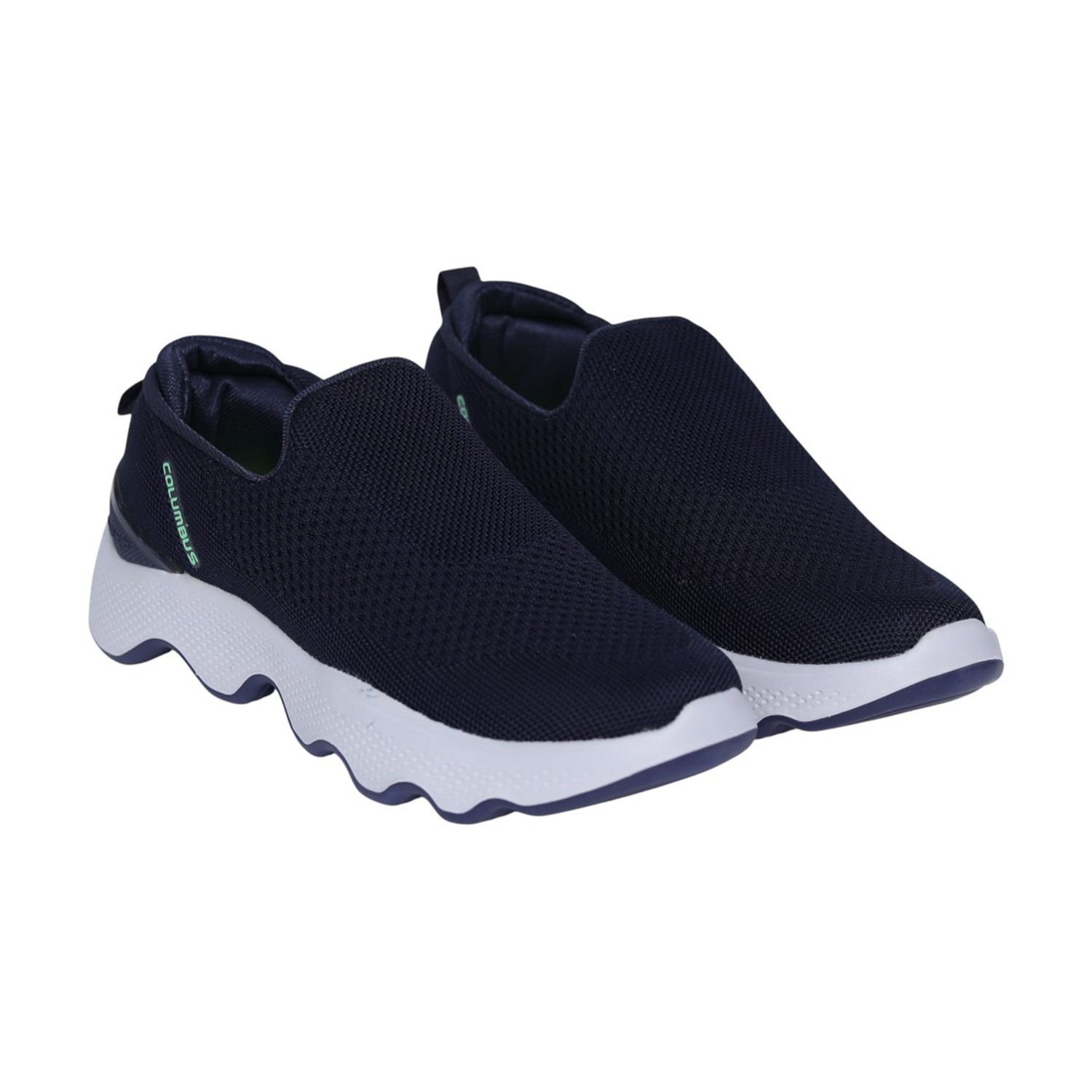 Alfawalk Navy Men’s Lightweight Slip-On Walking Shoes