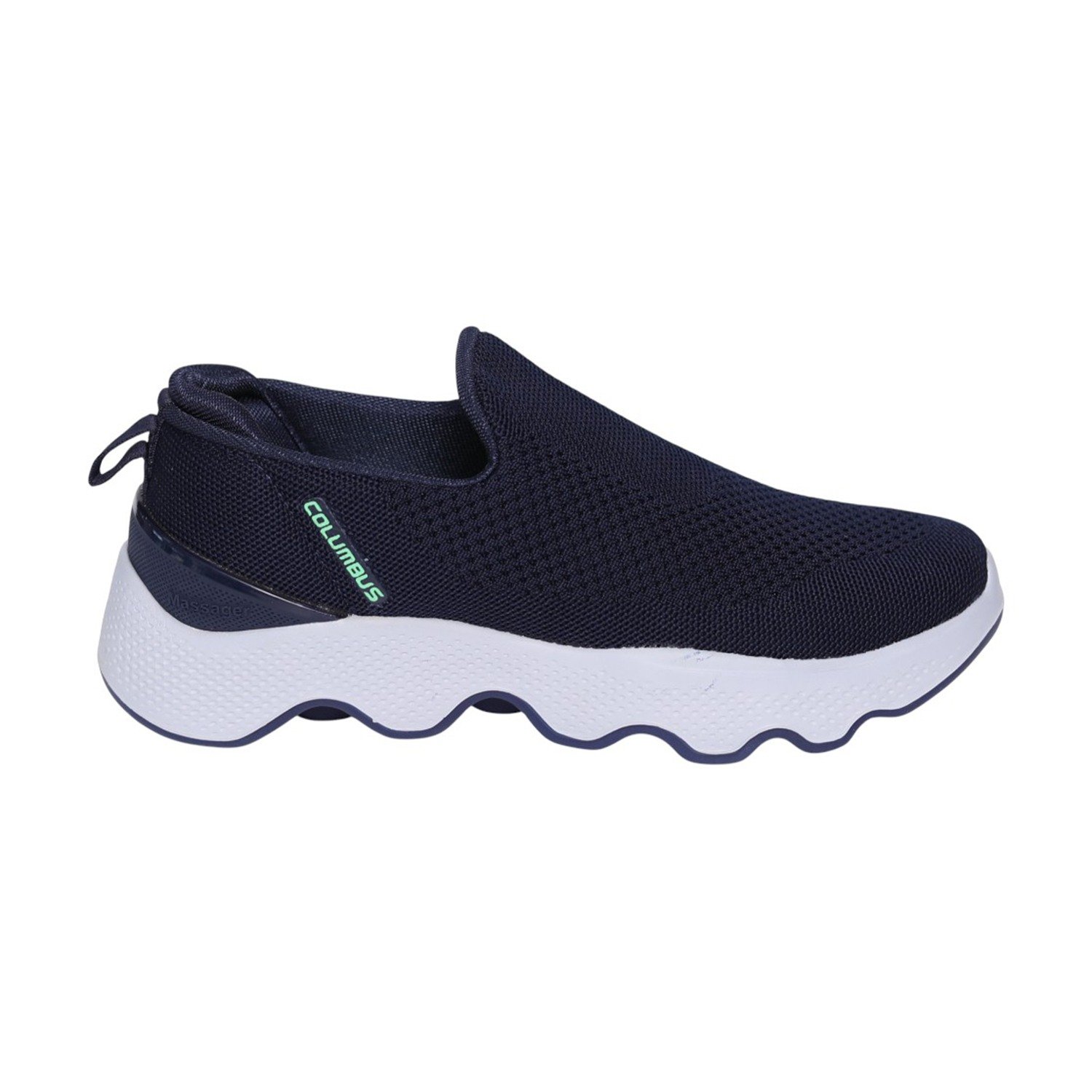 Alfawalk Navy Men’s Lightweight Slip-On Walking Shoes
