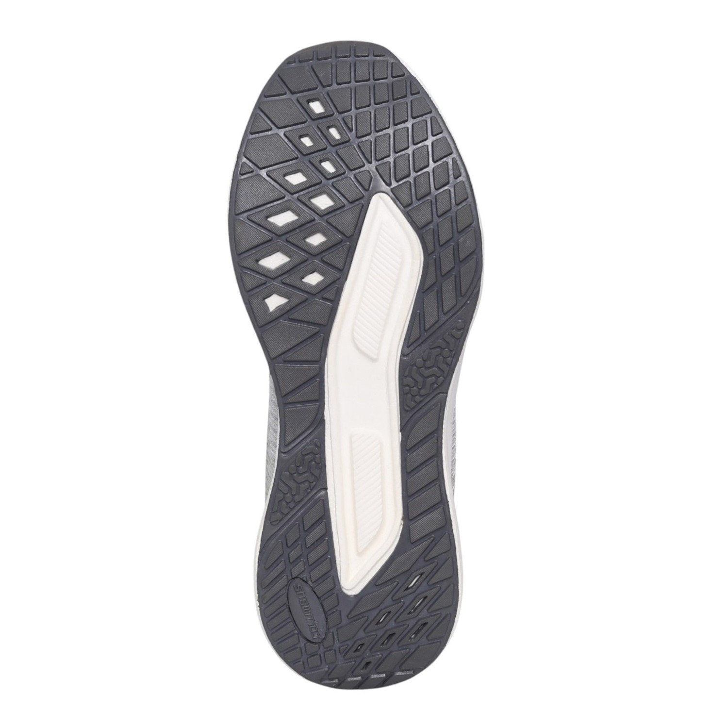 Men’s Light Grey Lace-Up Running Shoes