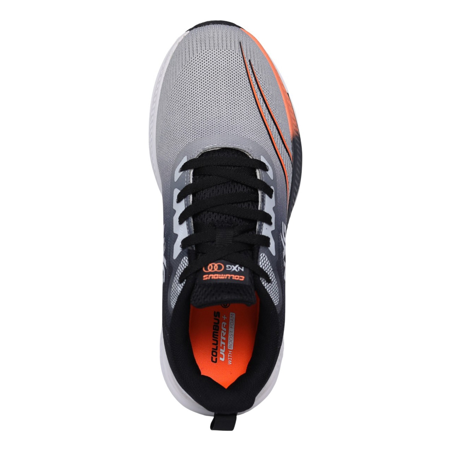 Downtown Grey Orange Men's Performance Running Shoes
