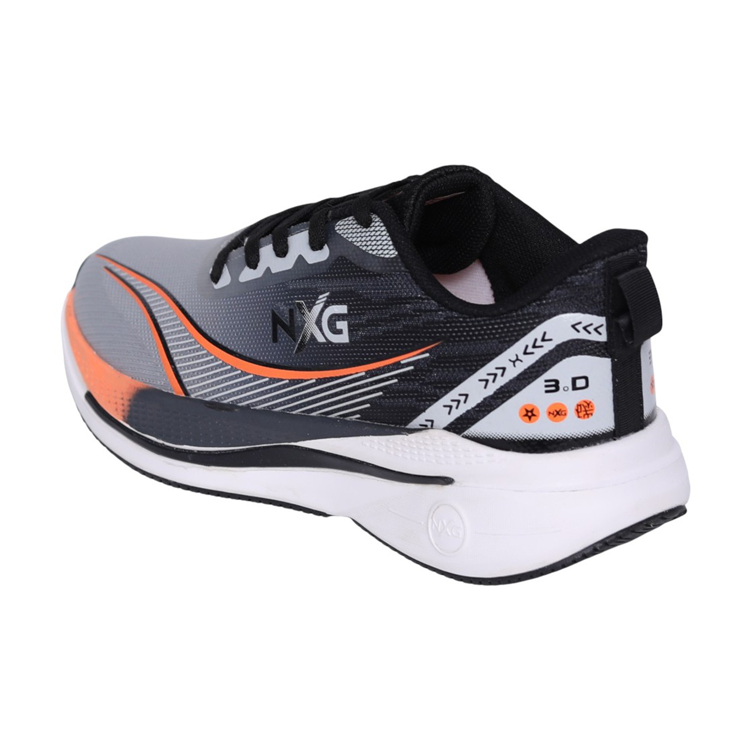 Downtown Grey Orange Men's Performance Running Shoes