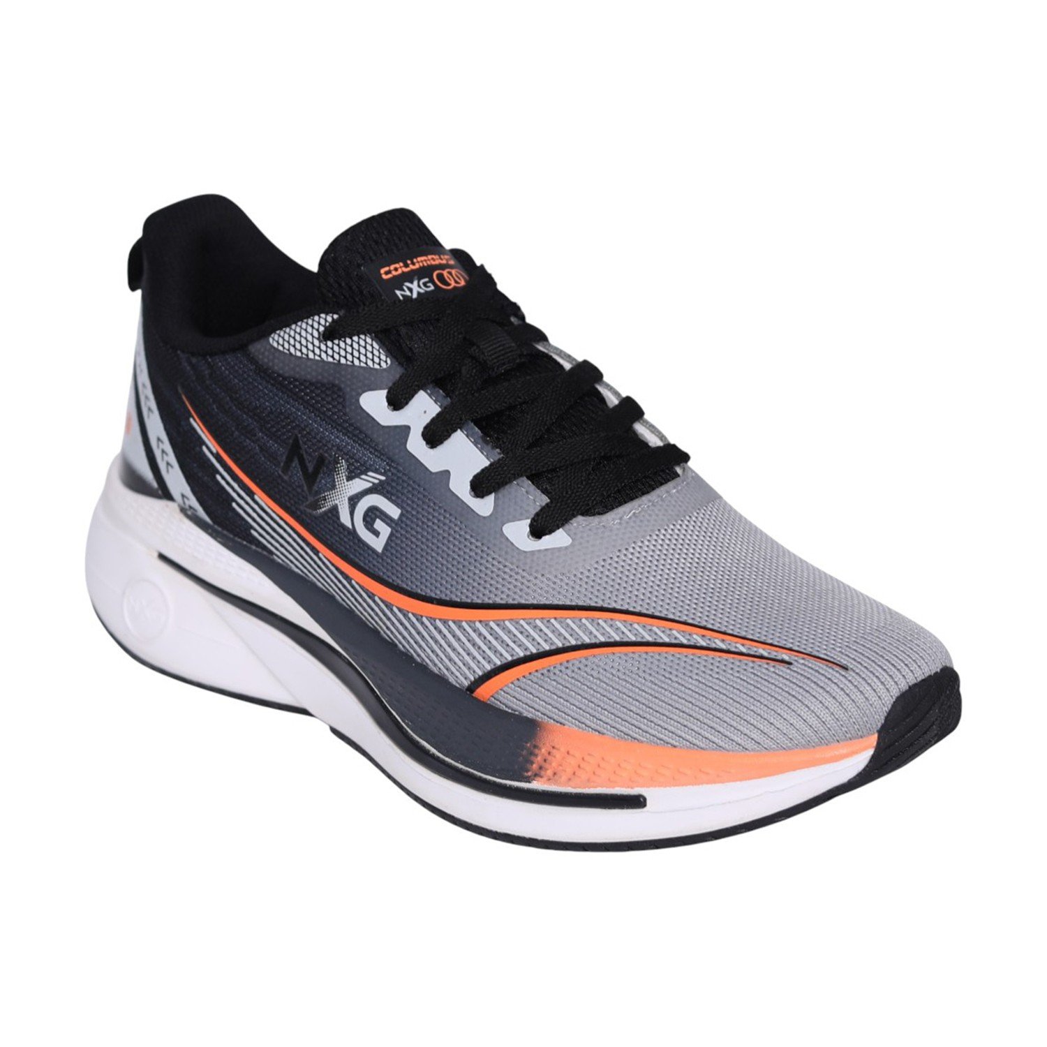 Downtown Grey Orange Men's Performance Running Shoes