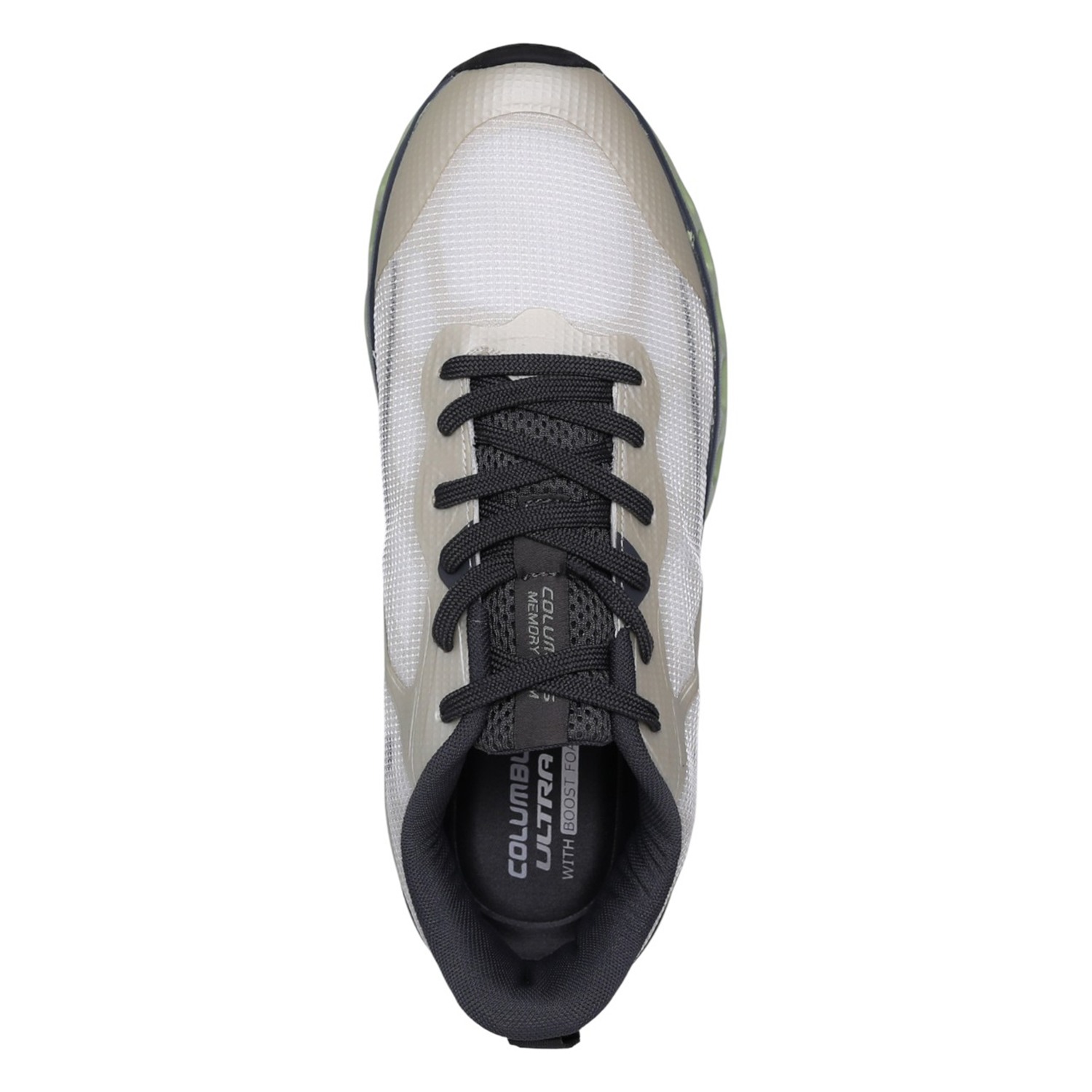 Columbus | Men’s NXG White & Green Lace-Up Running Shoes|3