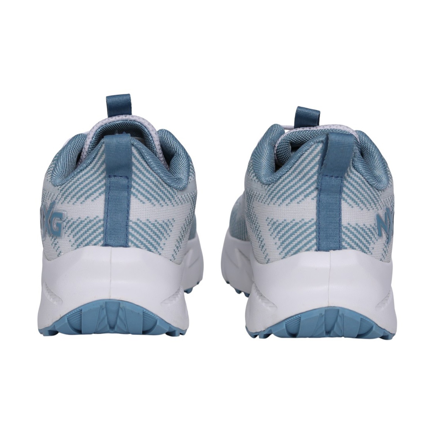 Impulse White & Pista Blue Men’s Performance Running Shoes