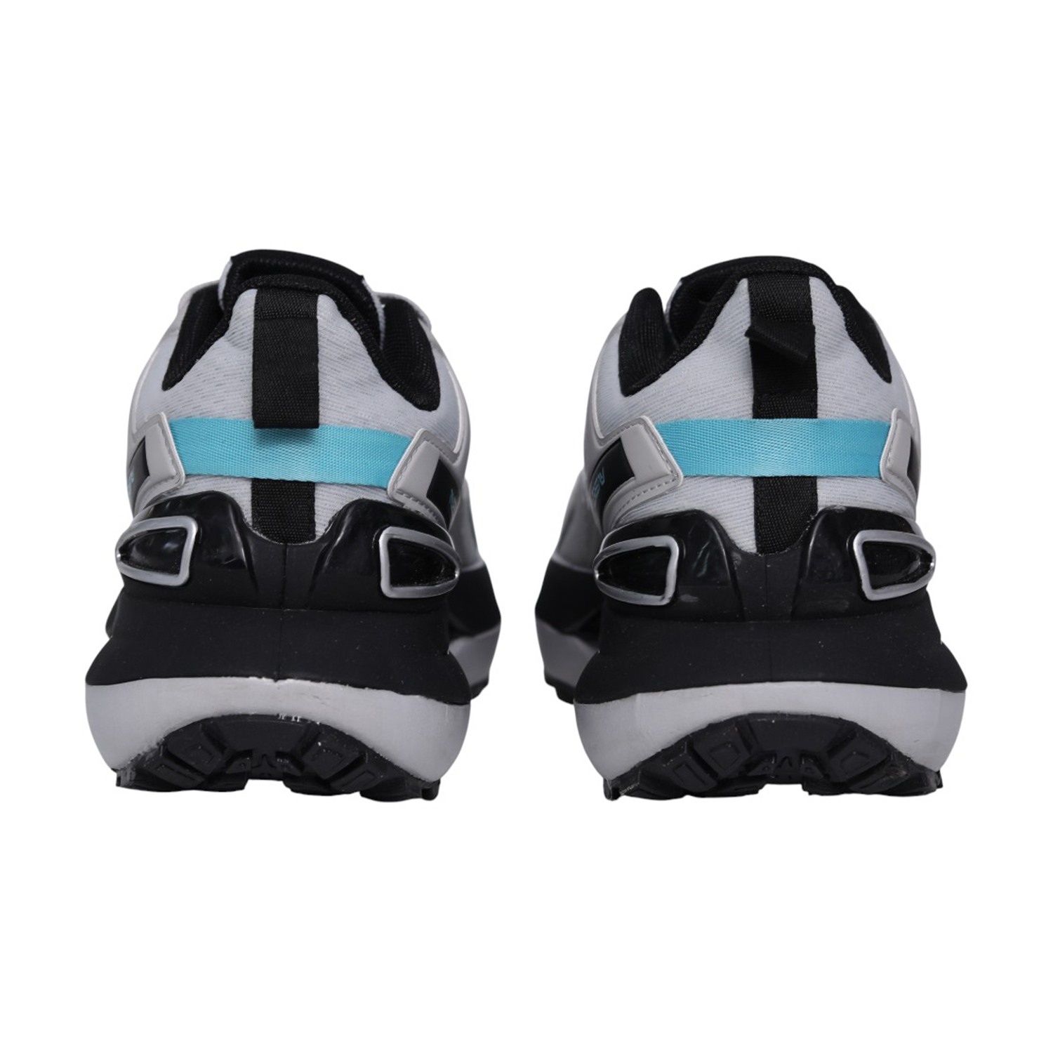 Men’s Grey Aqua Lace-Up Sports Running Shoes
