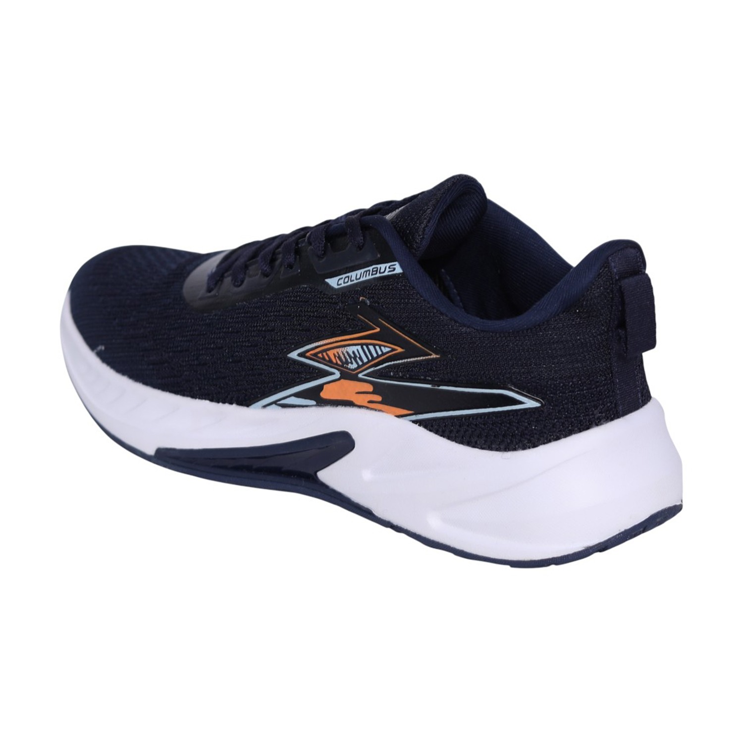 Men’s Navy Blue Lace-Up Running Shoes