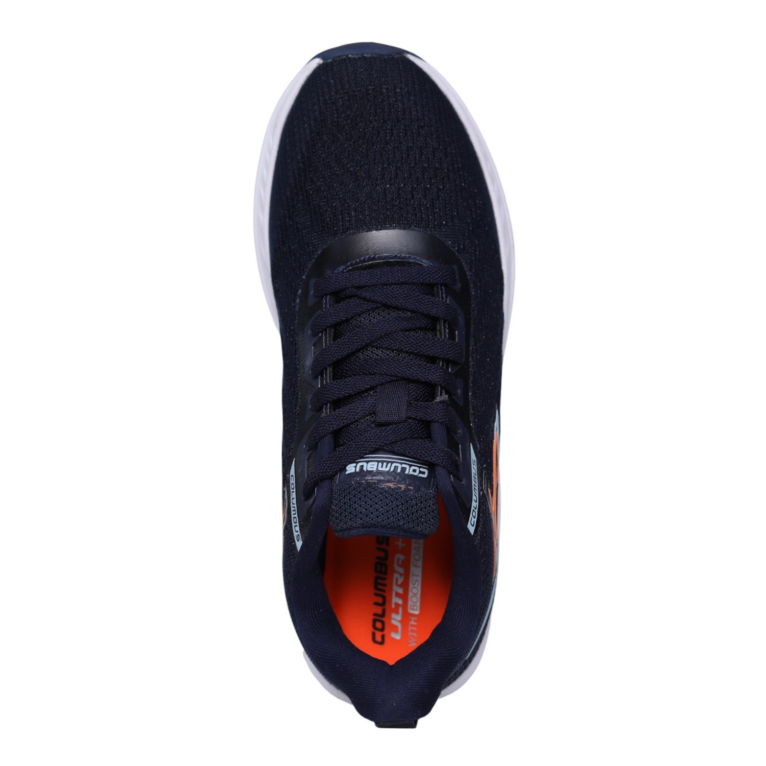 Men’s Navy Blue Lace-Up Running Shoes