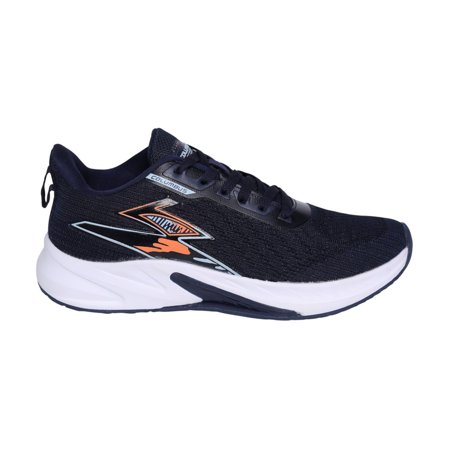 Men’s Navy Blue Lace-Up Running Shoes