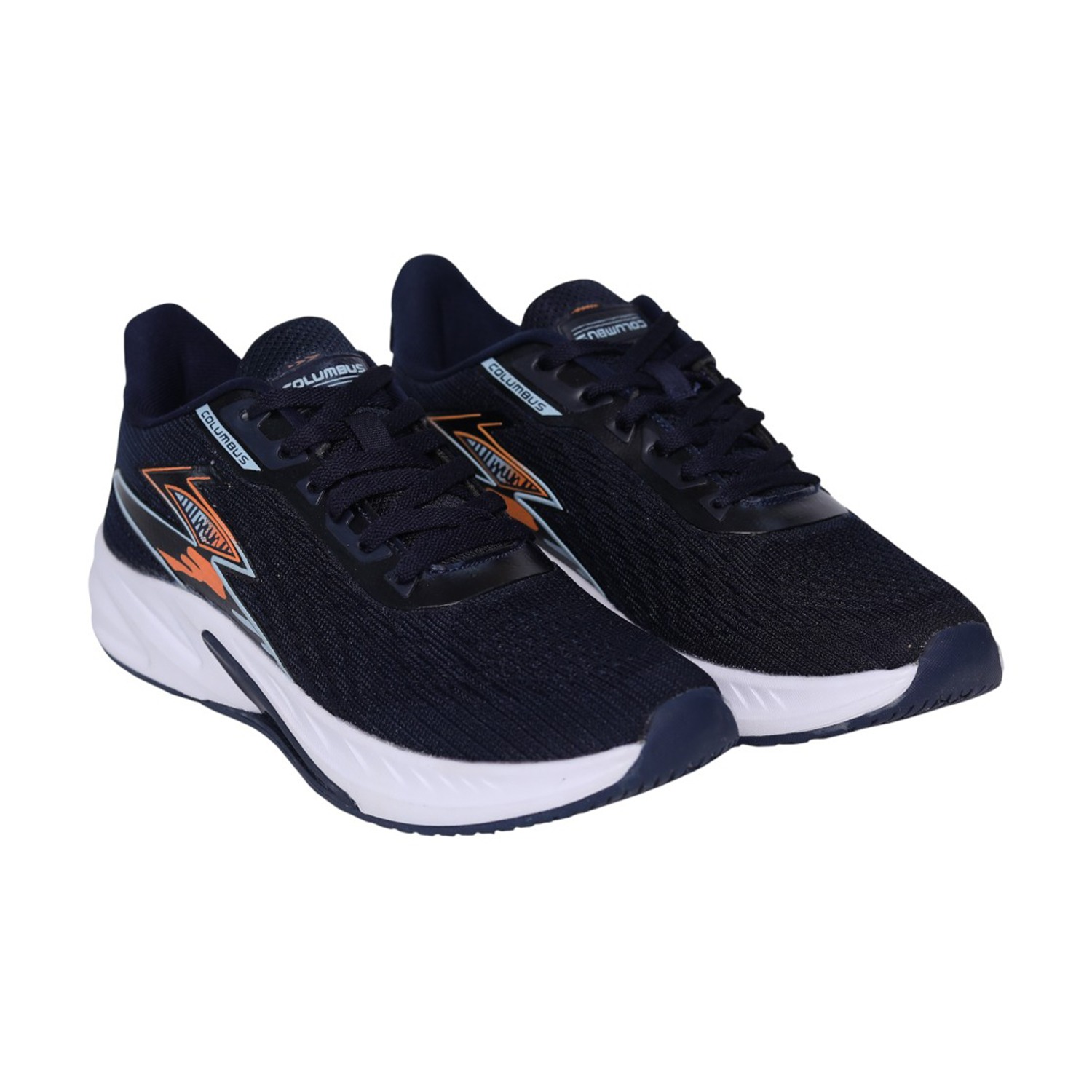 Men’s Navy Blue Lace-Up Running Shoes