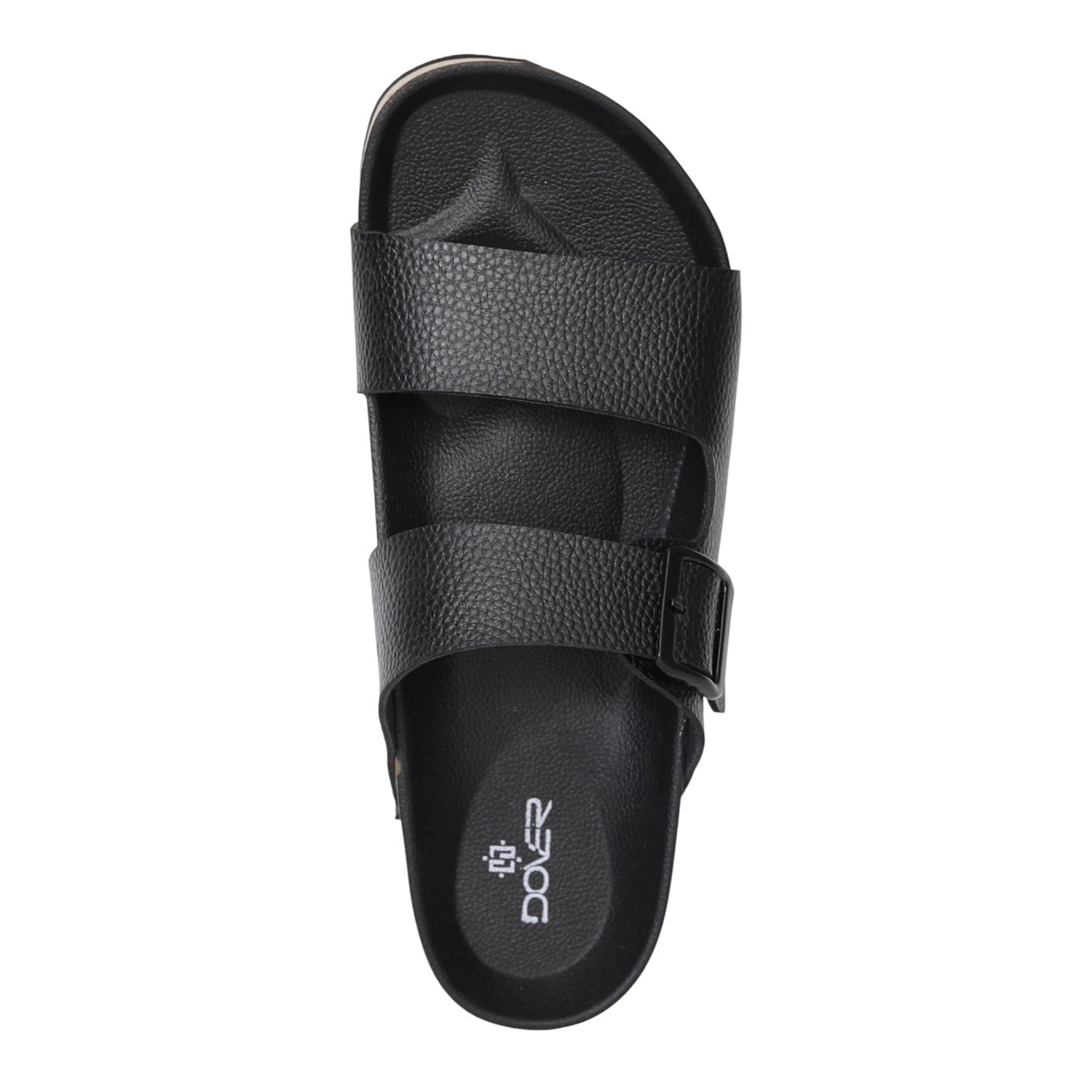 Men Black TerraCork Buckle Slides