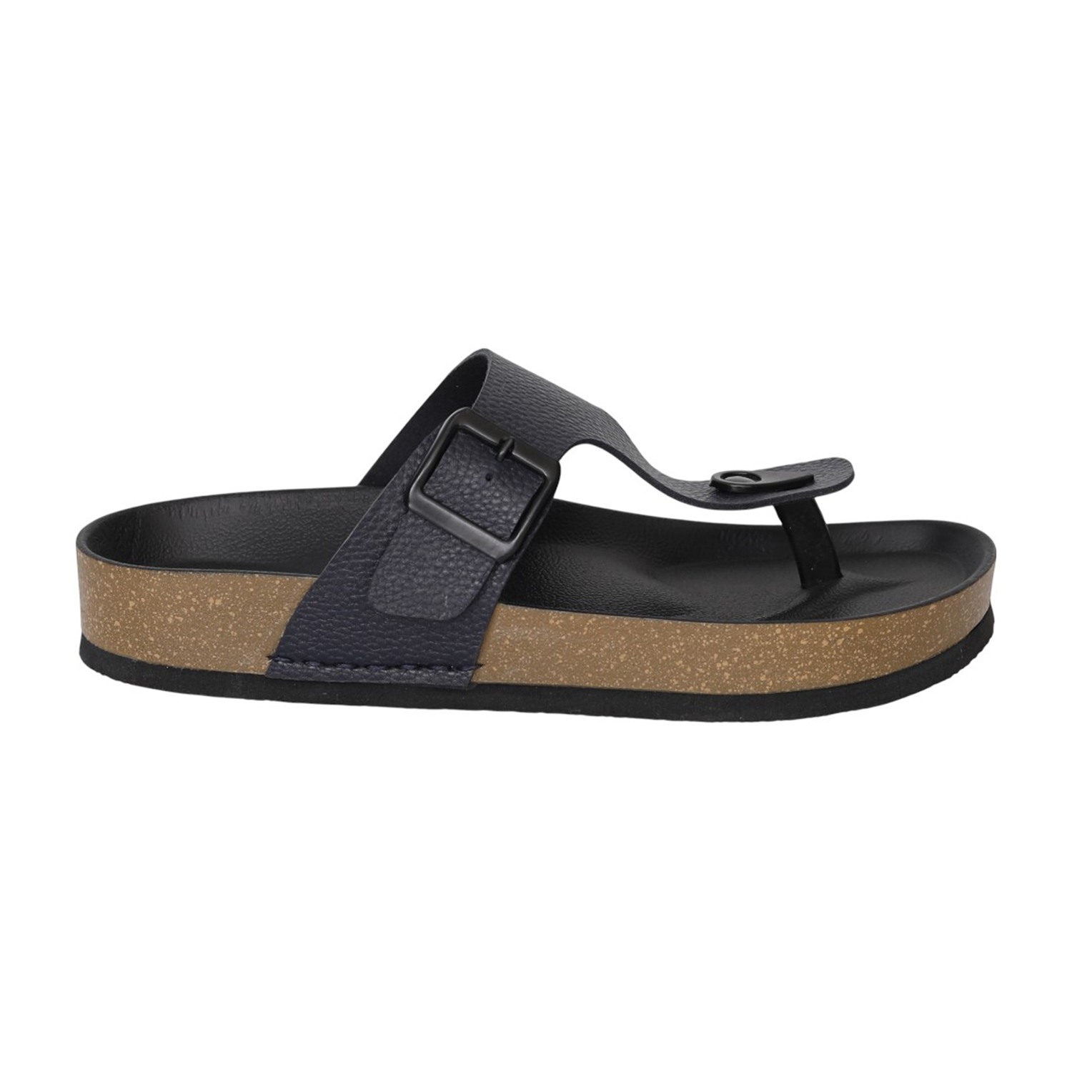 Men Black DuneCork Thong Slides