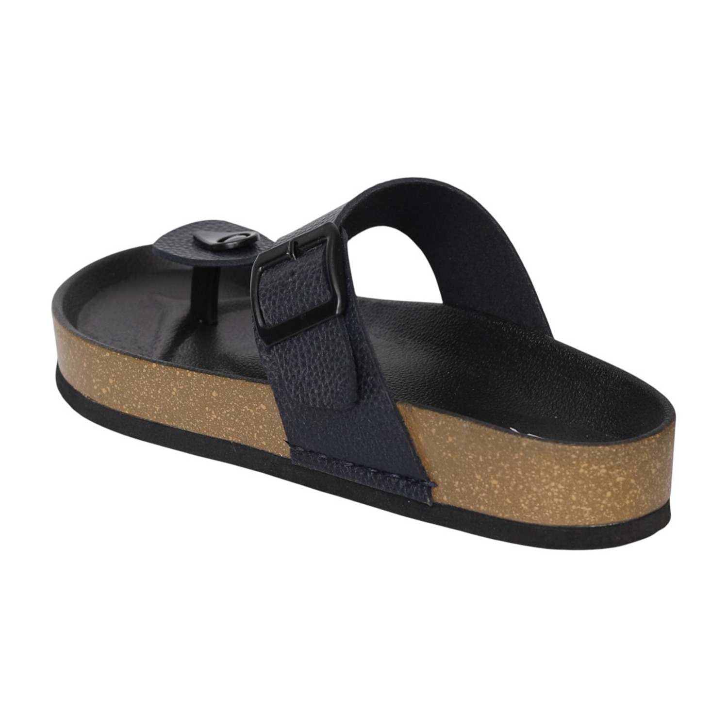 Men Black DuneCork Thong Slides