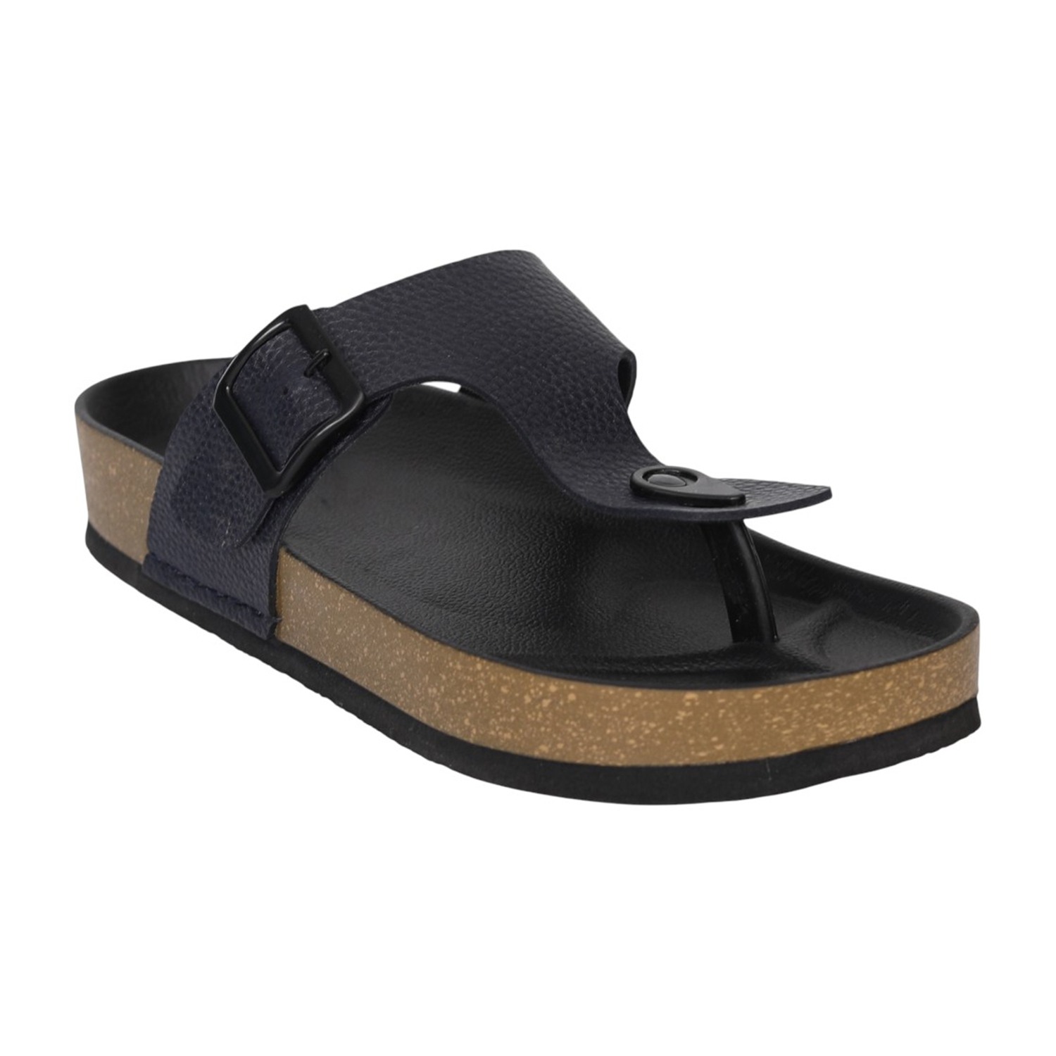 Men Black DuneCork Thong Slides