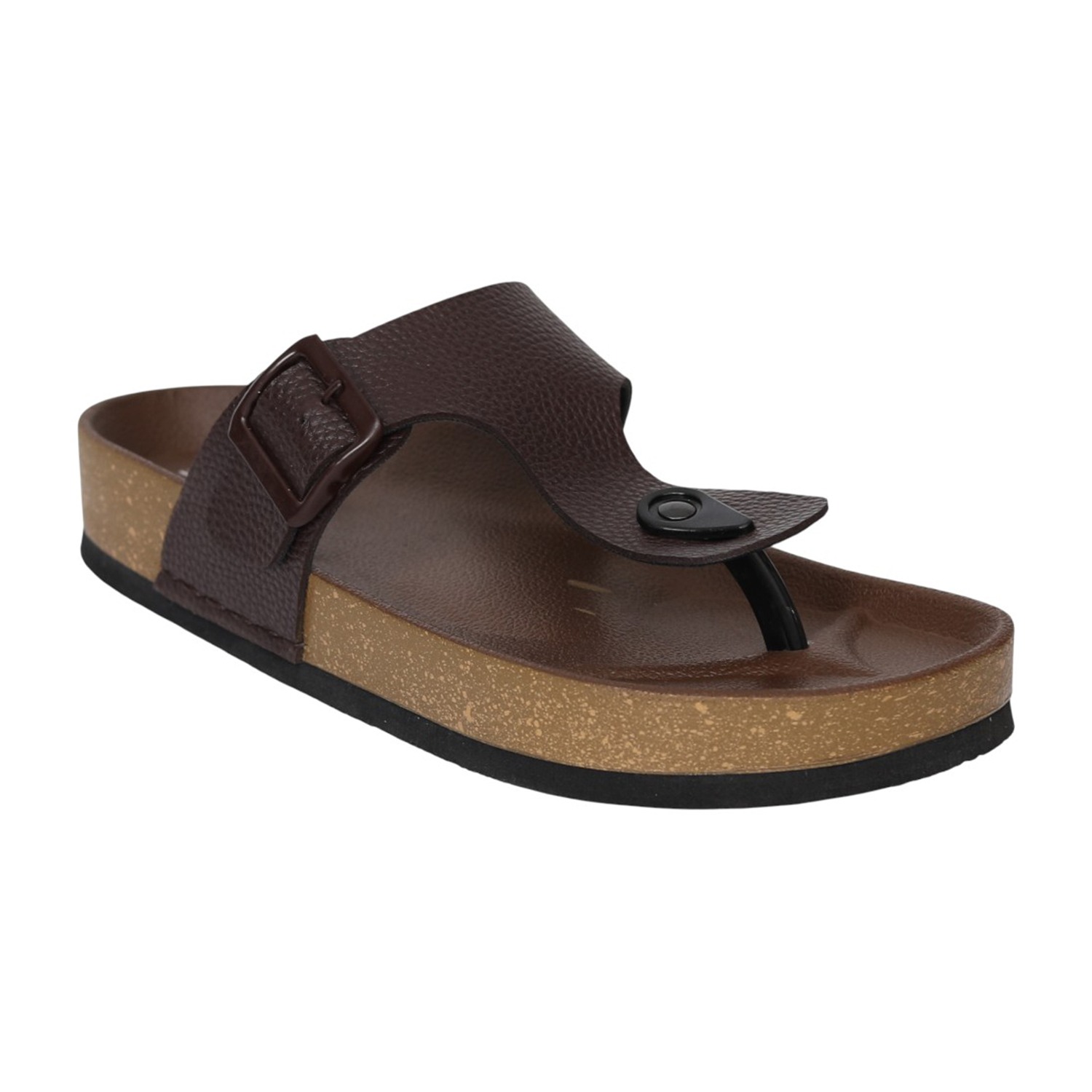 Men Brown DuneCork Thong Slides