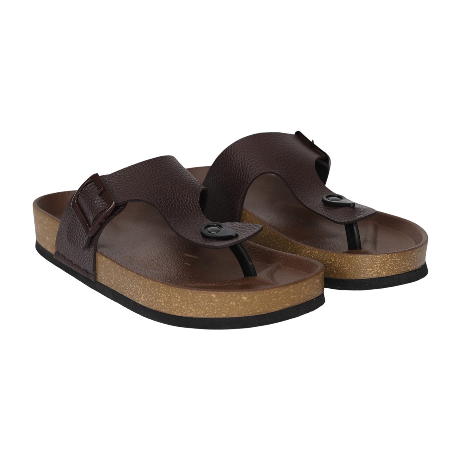 Men Brown DuneCork Thong Slides