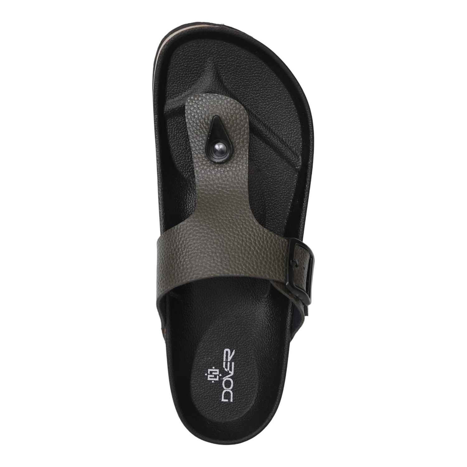 Men Olive DuneCork Thong Slides