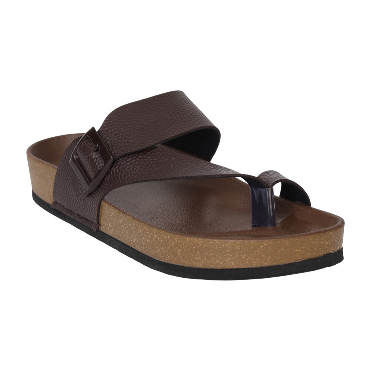 Men Brown FormCork Thong Slides