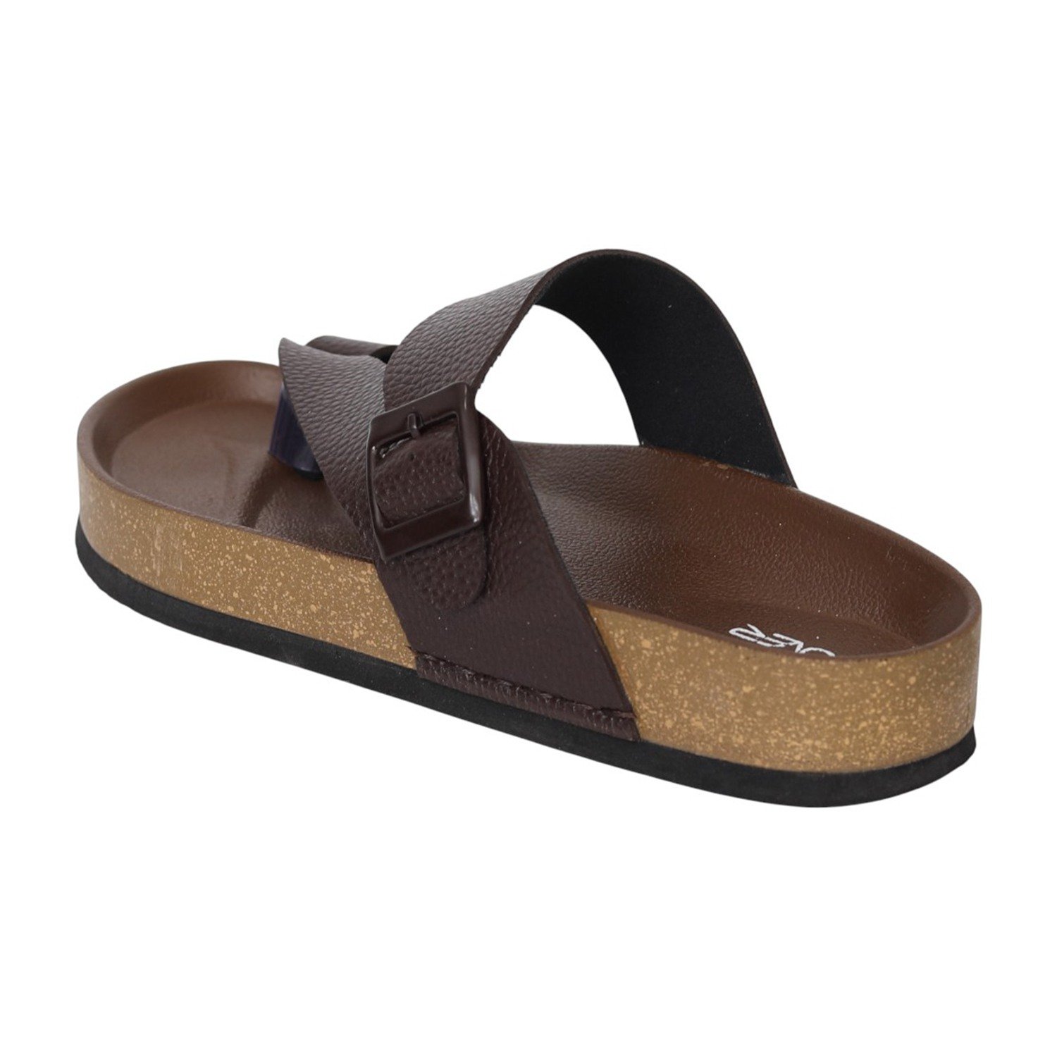 Men Brown FormCork Thong Slides