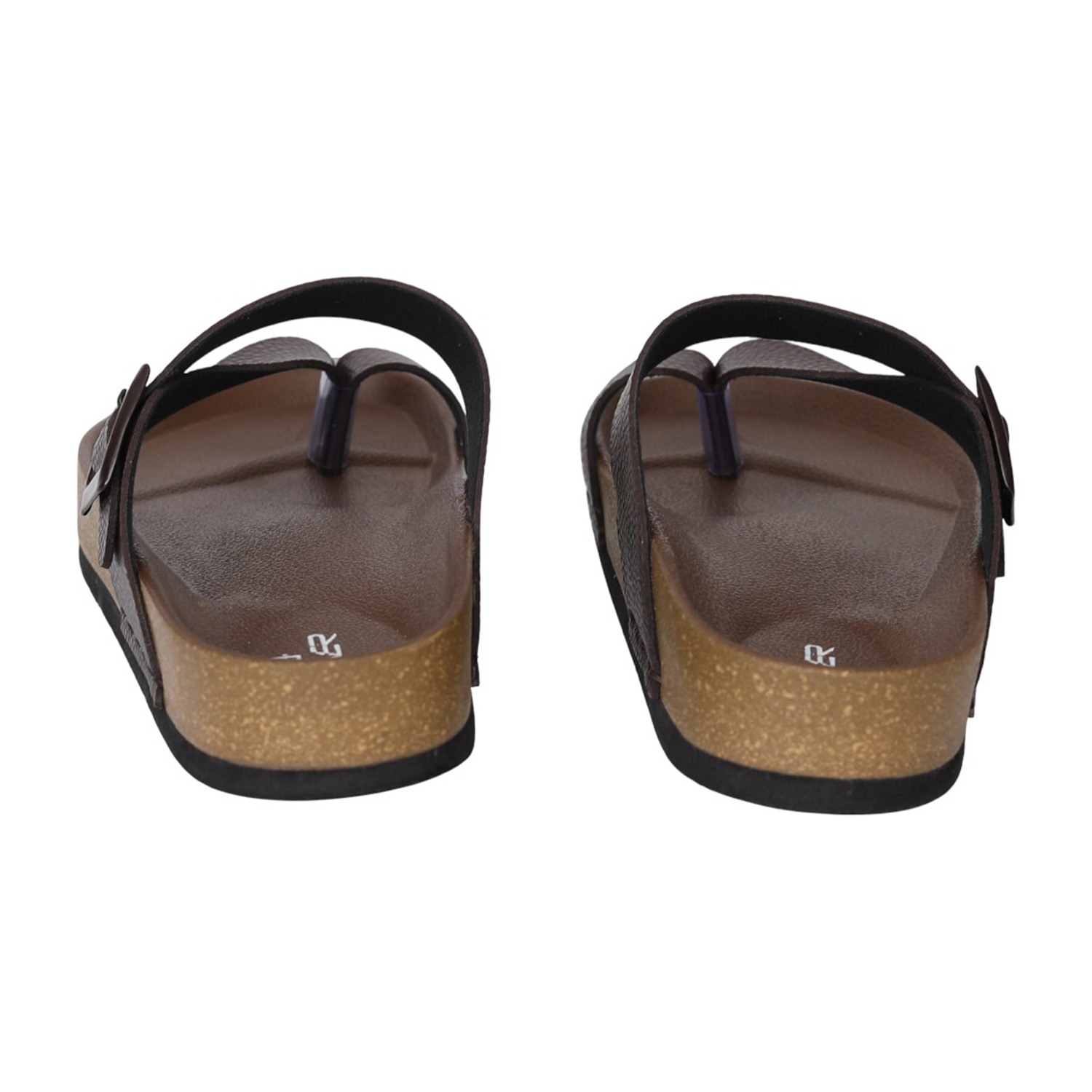 Men Brown FormCork Thong Slides