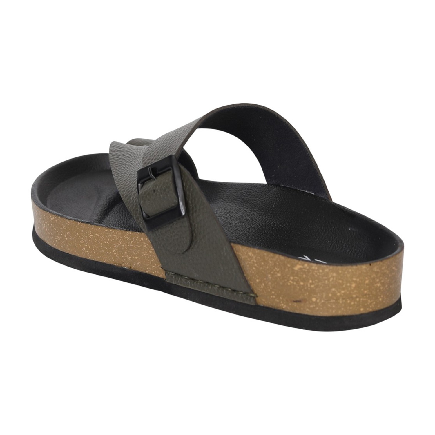 Men Green FormCork Thong Slides