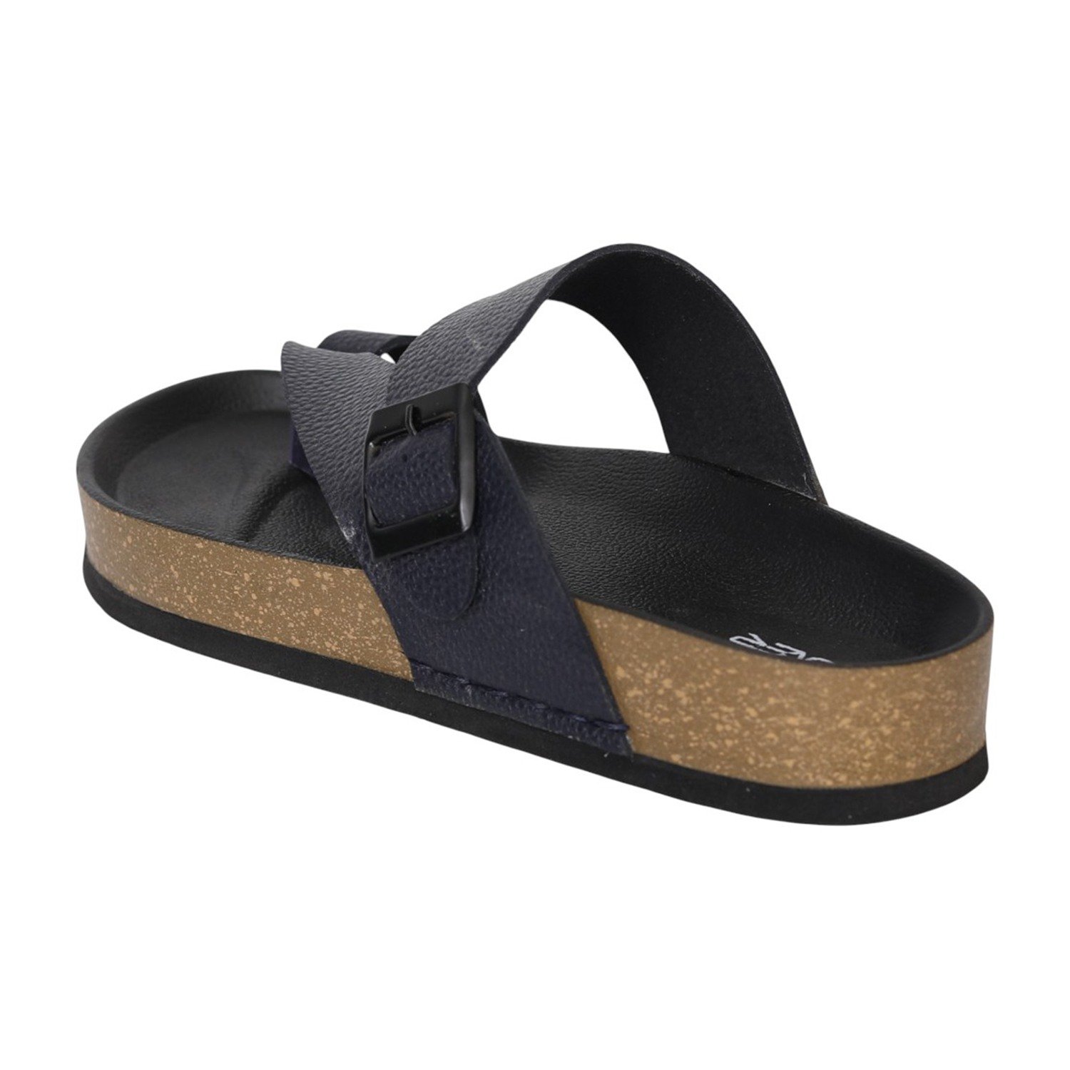 Men Navy Blue FormCork Thong Slides
