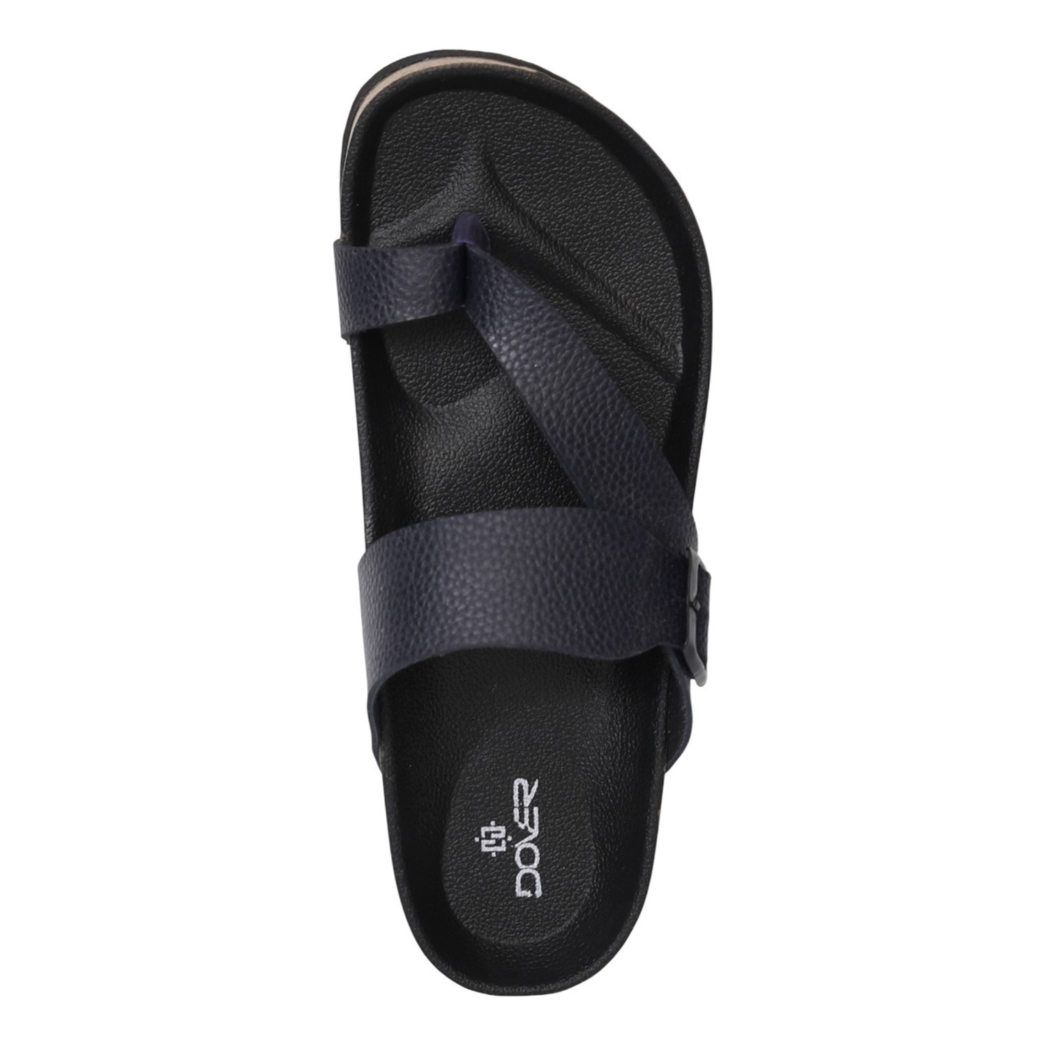 Men Navy Blue FormCork Thong Slides