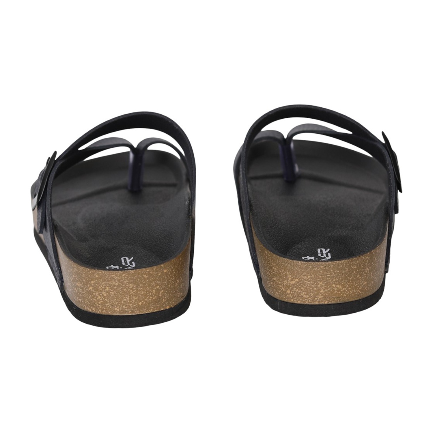 Men Navy Blue FormCork Thong Slides