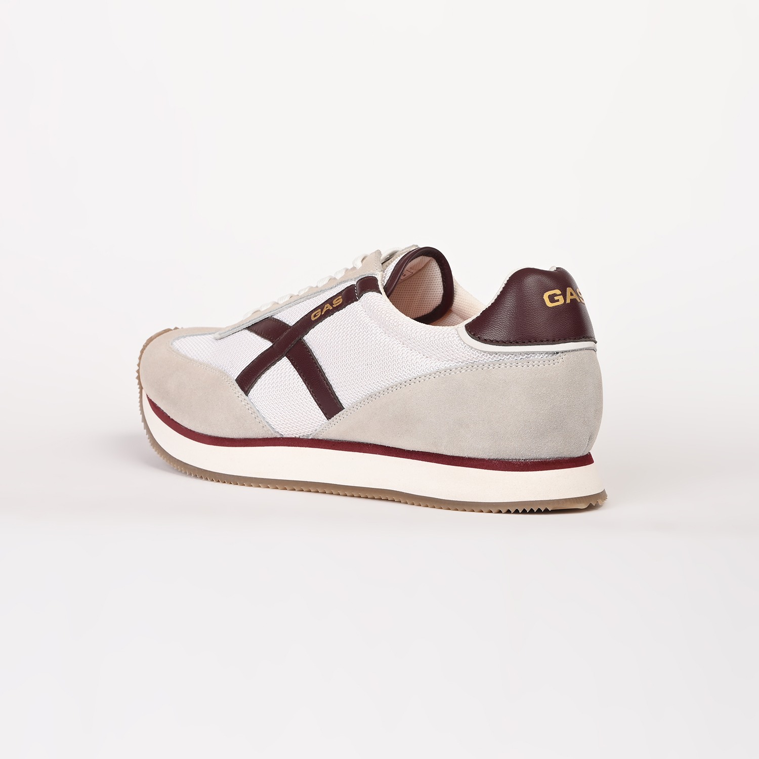 GAS | GAS Men VaultMode White Red Sneakers|5