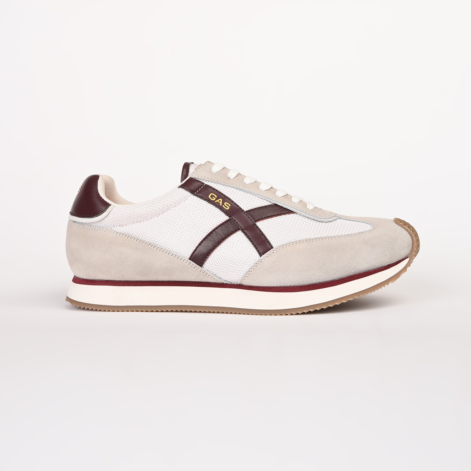 GAS | GAS Men VaultMode White Red Sneakers|3