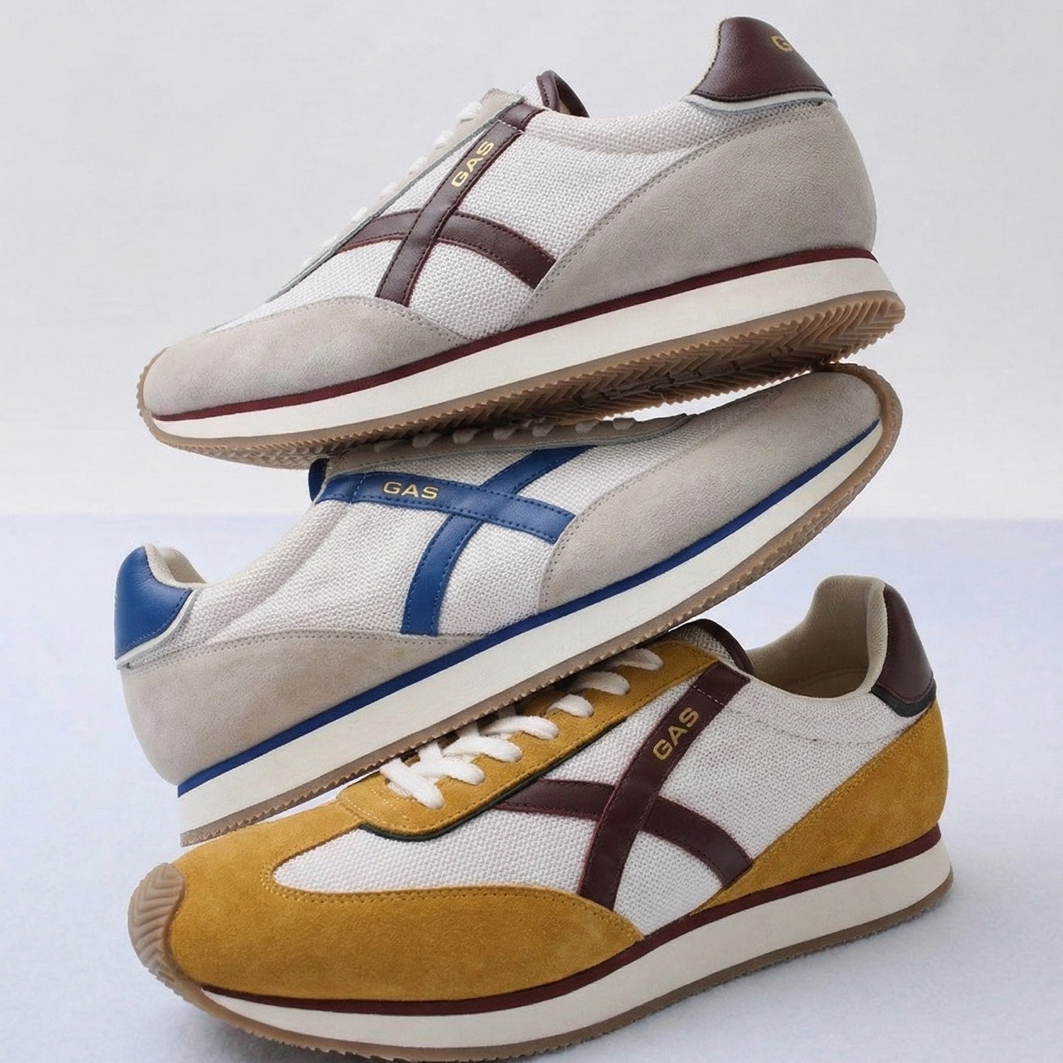 GAS | GAS Men VaultMode White Red Sneakers|8