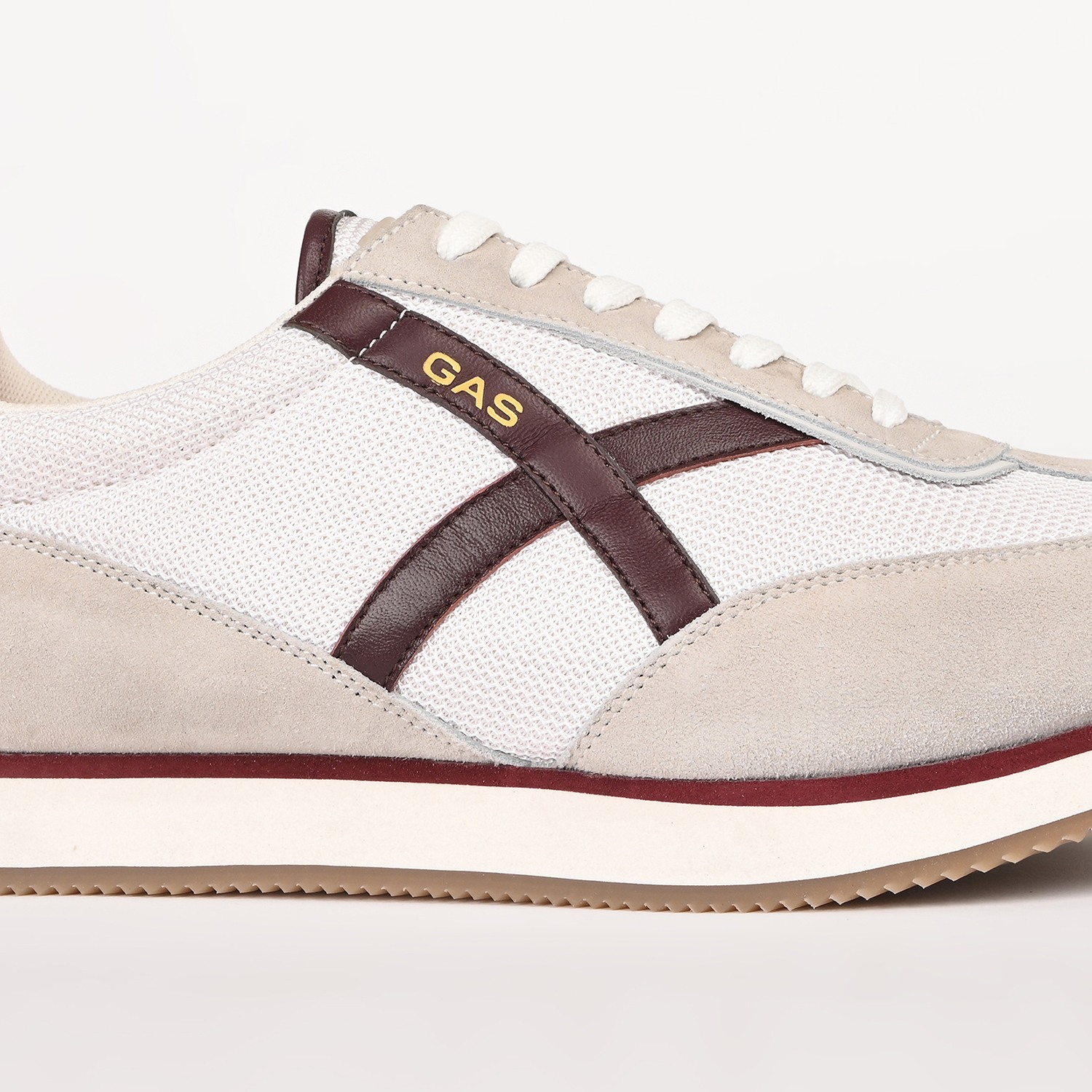 GAS | GAS Men VaultMode White Red Sneakers|4