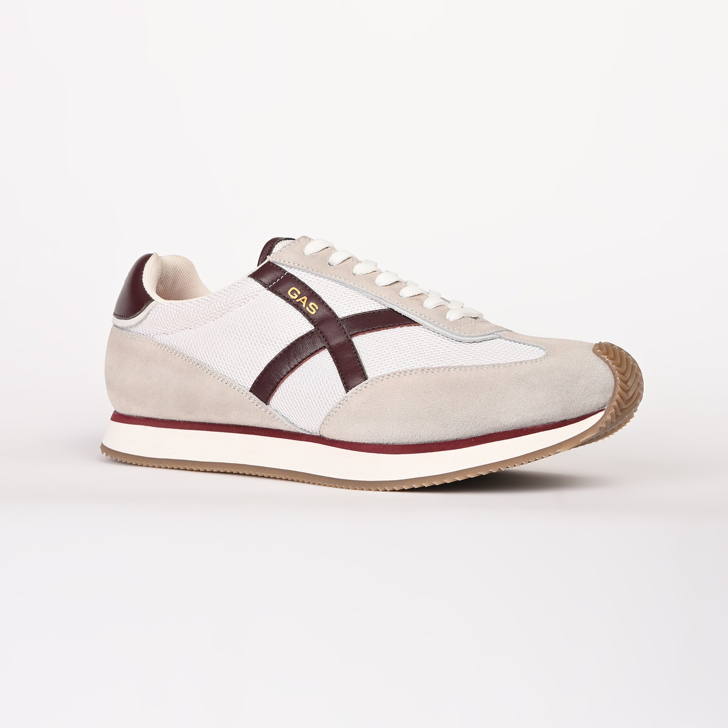 GAS | GAS Men VaultMode White Red Sneakers|2