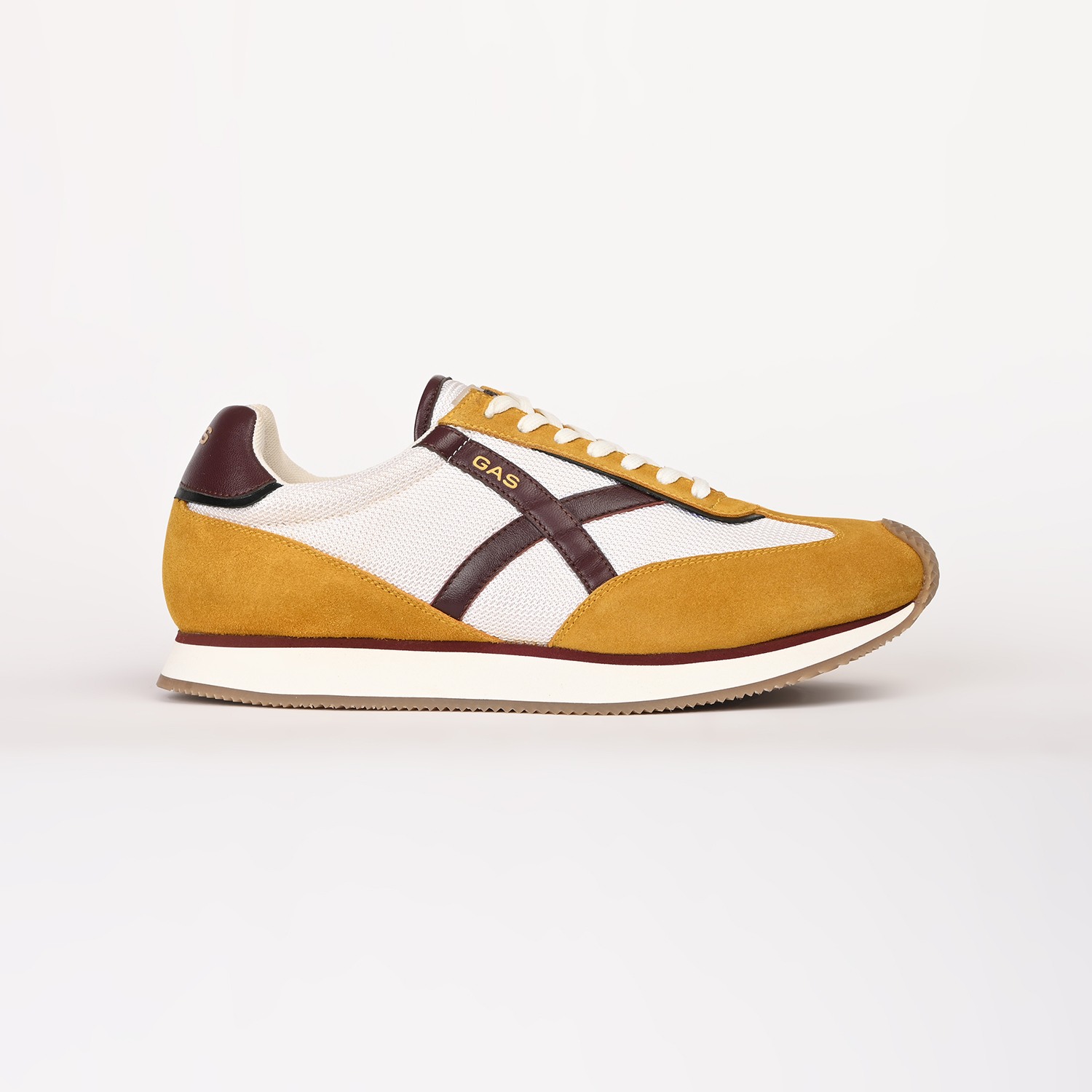 GAS | GAS Men VaultMode Yellow Red Sneakers|3
