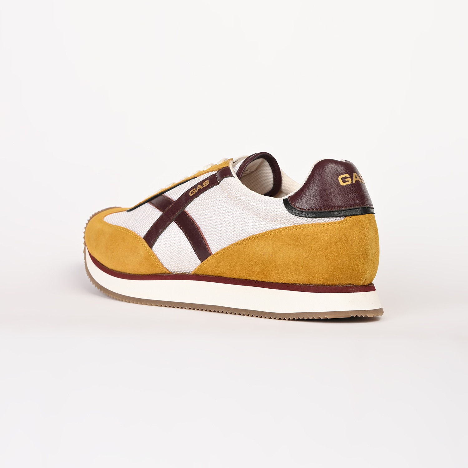GAS | GAS Men VaultMode Yellow Red Sneakers|5