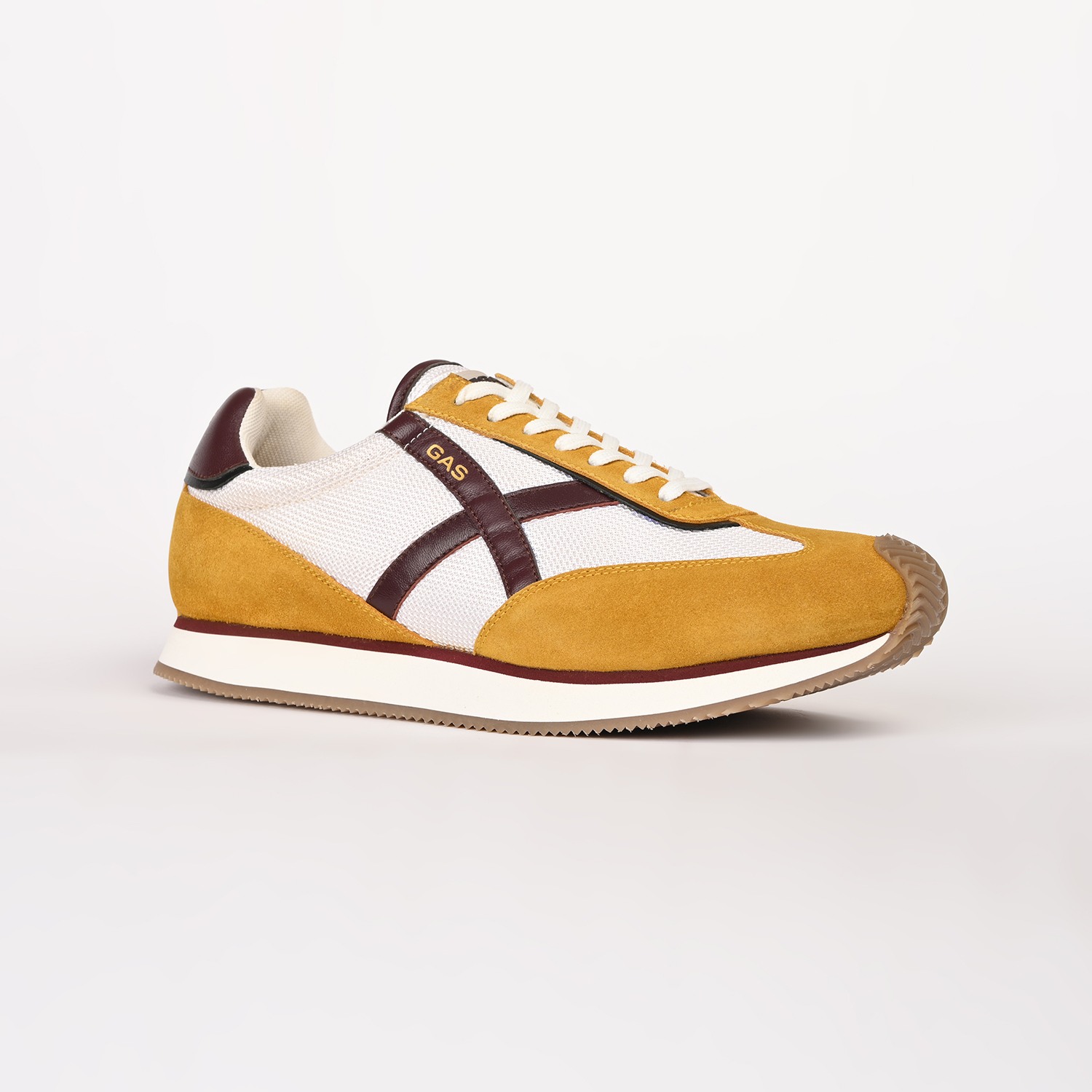 GAS | GAS Men VaultMode Yellow Red Sneakers|2