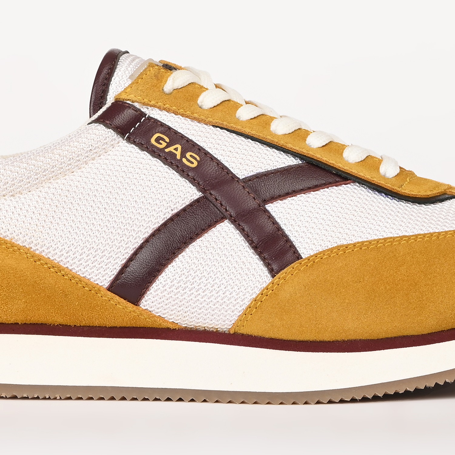 GAS | GAS Men VaultMode Yellow Red Sneakers|4