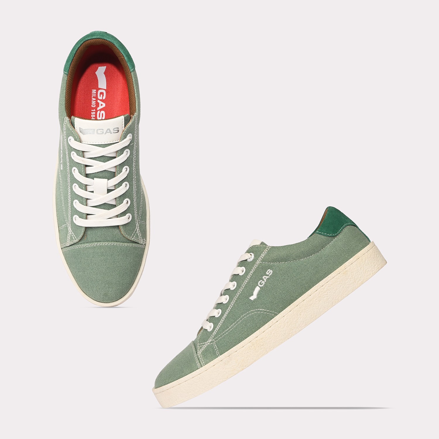 GAS | GAS Men Alpha-77 Green Sneakers|5