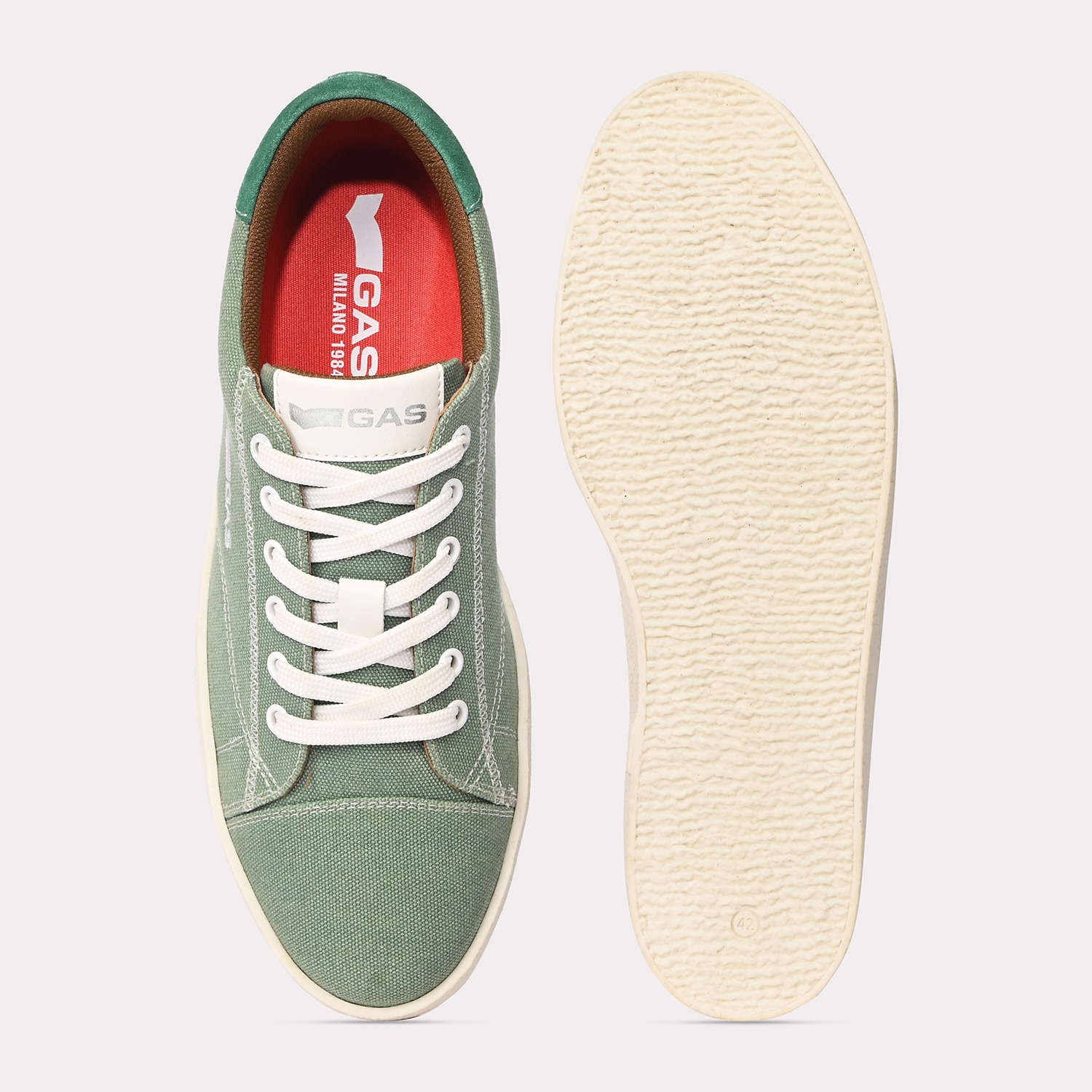 GAS | GAS Men Alpha-77 Green Sneakers|6